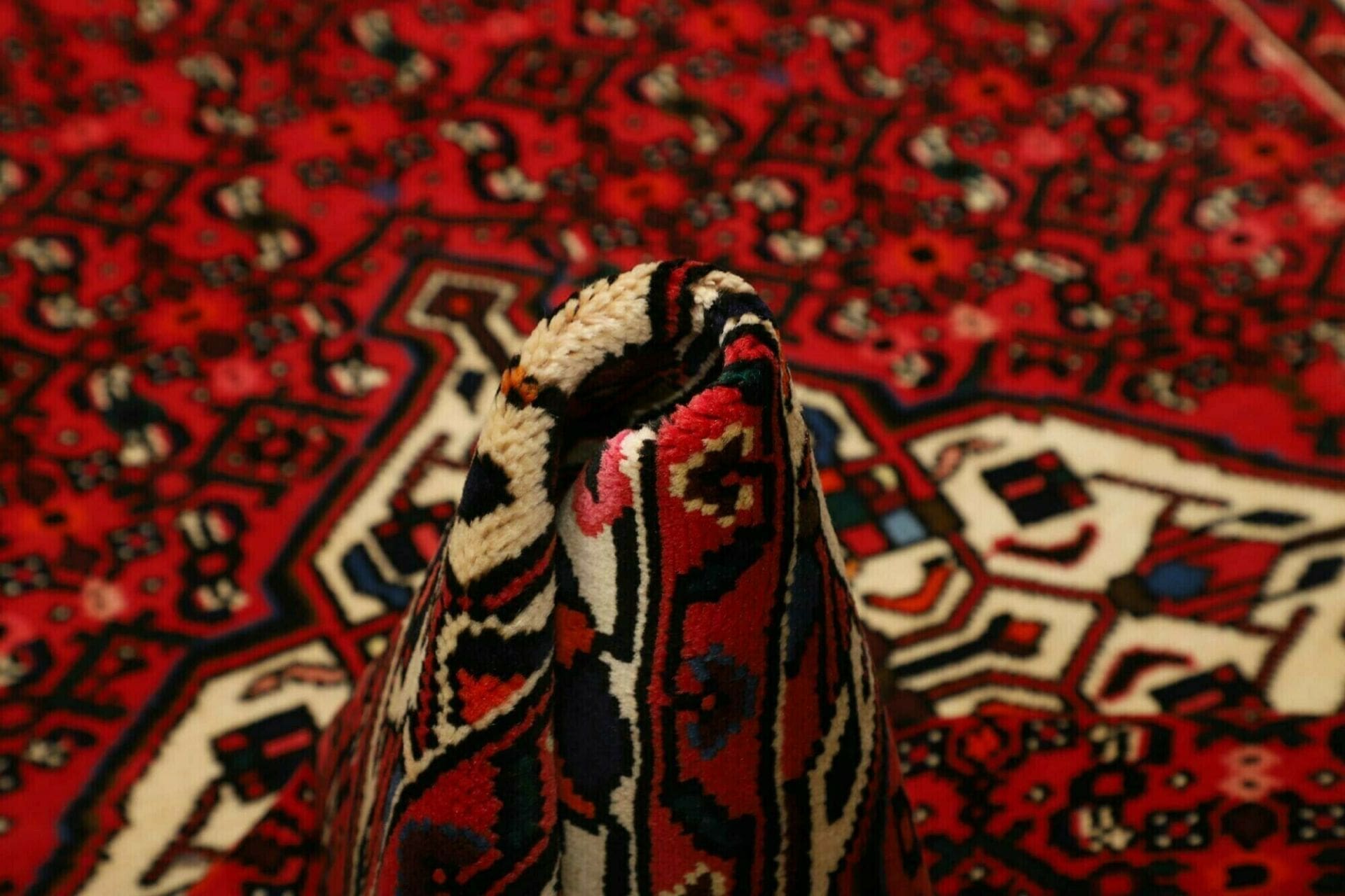 Handgeknüpfter Hamadan Herati Perserteppich 149 × 198 cm