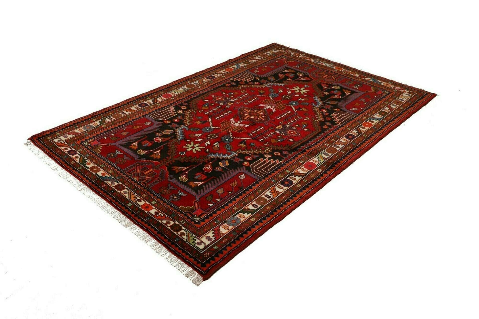 Hamadan Herati Perserteppich 140 × 210 cm aus Wolle, handgeknüpft
