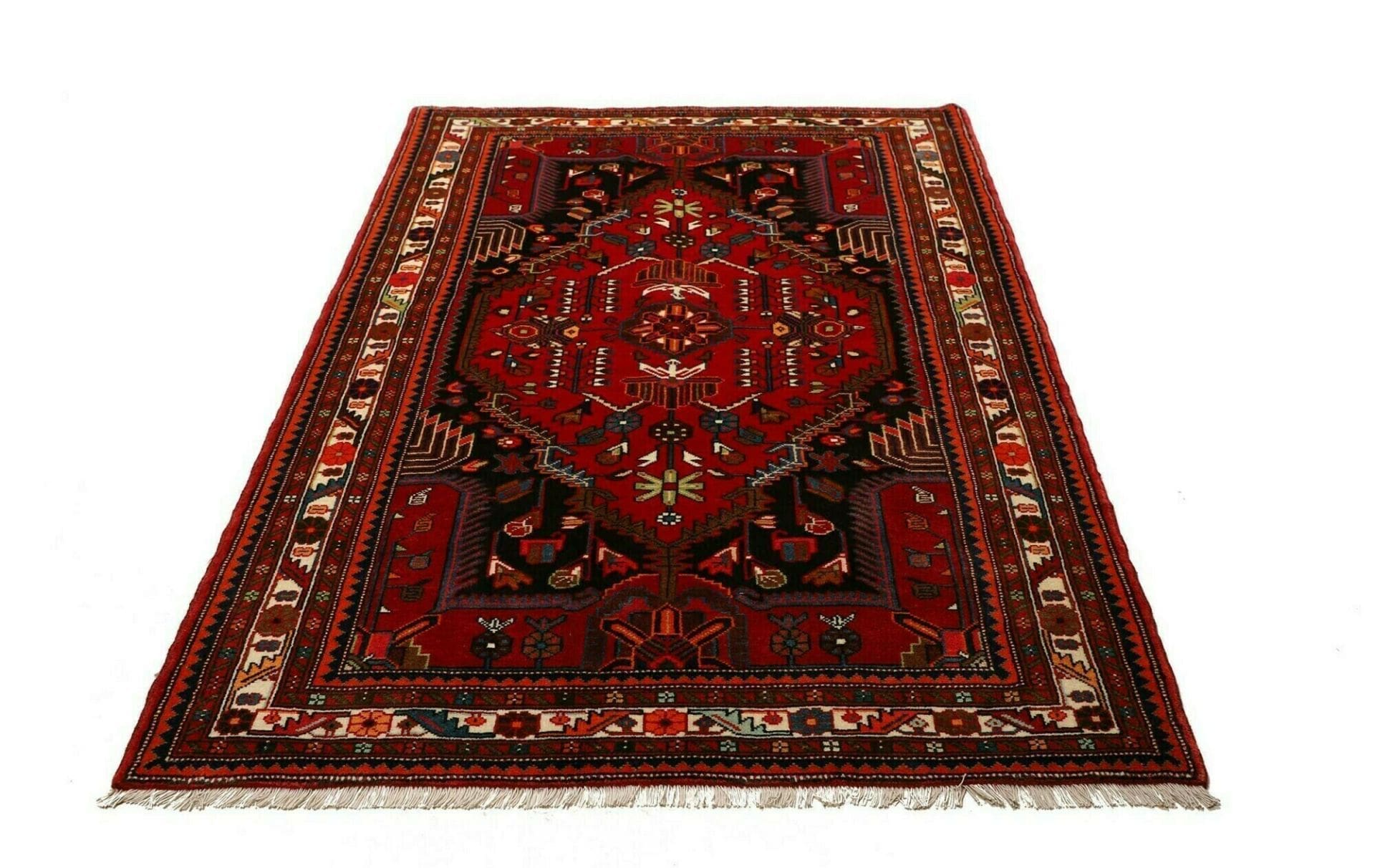 Hamadan Herati Perserteppich 140 × 210 cm aus Wolle, handgeknüpft