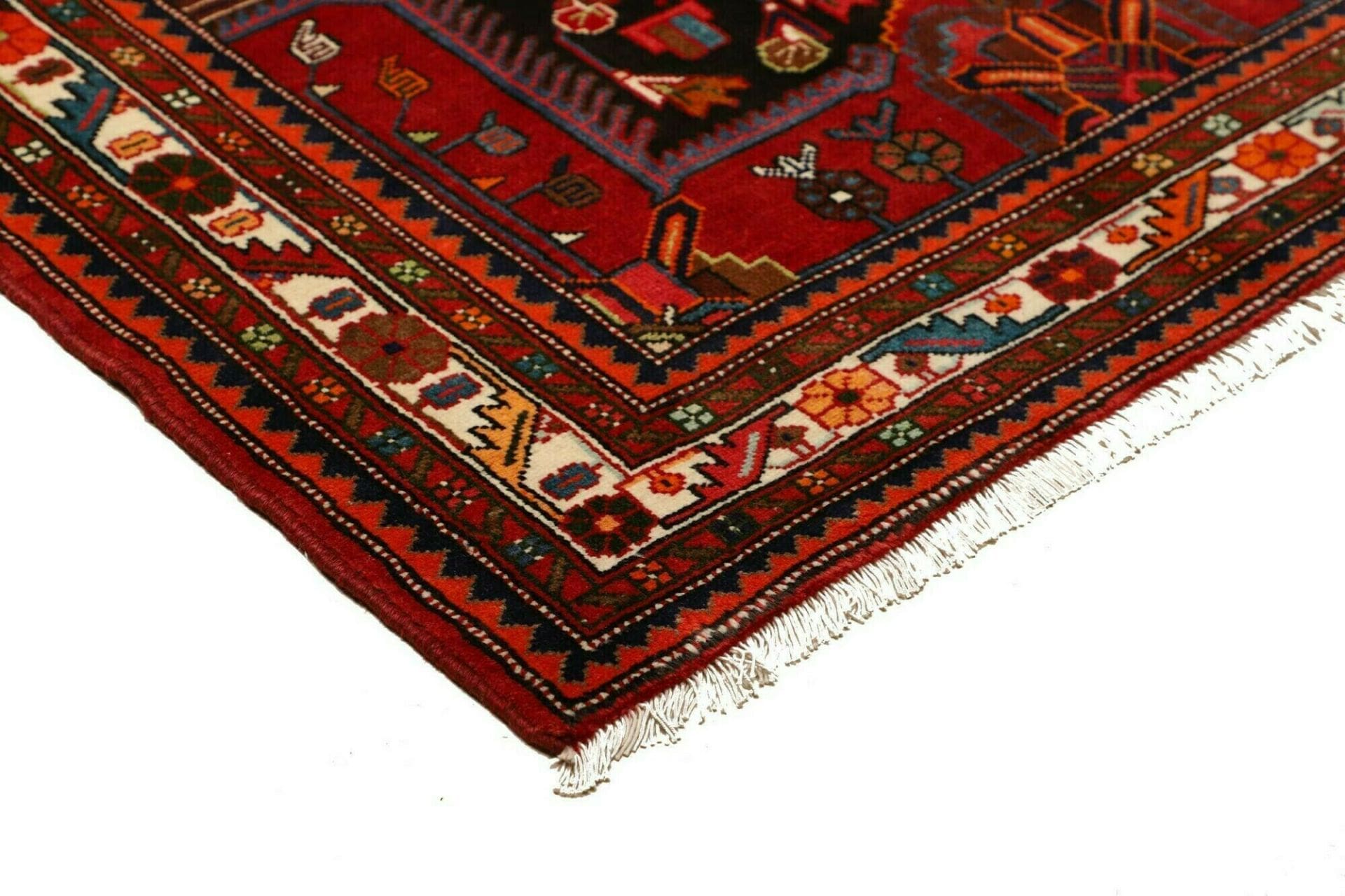 Hamadan Herati Perserteppich 140 × 210 cm aus Wolle, handgeknüpft