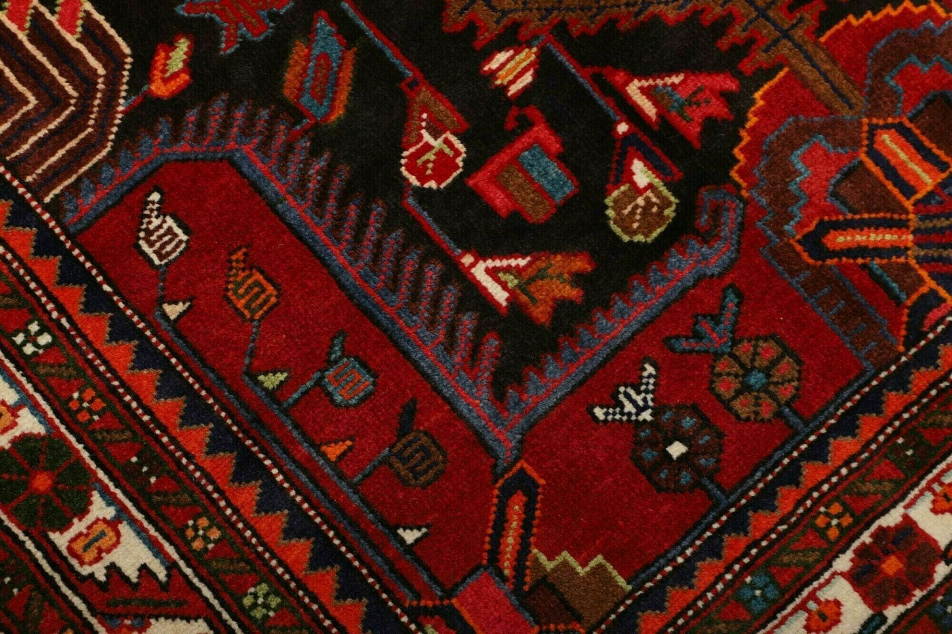 Hamadan Herati Perserteppich 140 × 210 cm aus Wolle, handgeknüpft