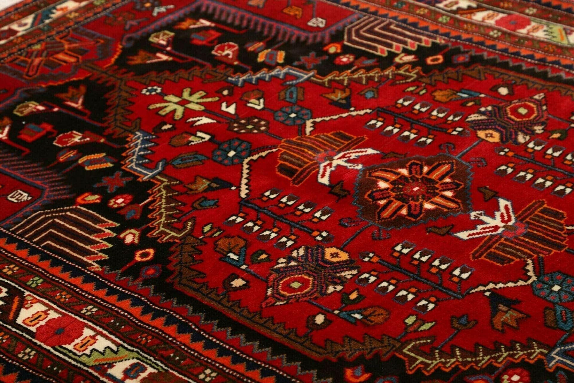 Hamadan Herati Perserteppich 140 × 210 cm aus Wolle, handgeknüpft