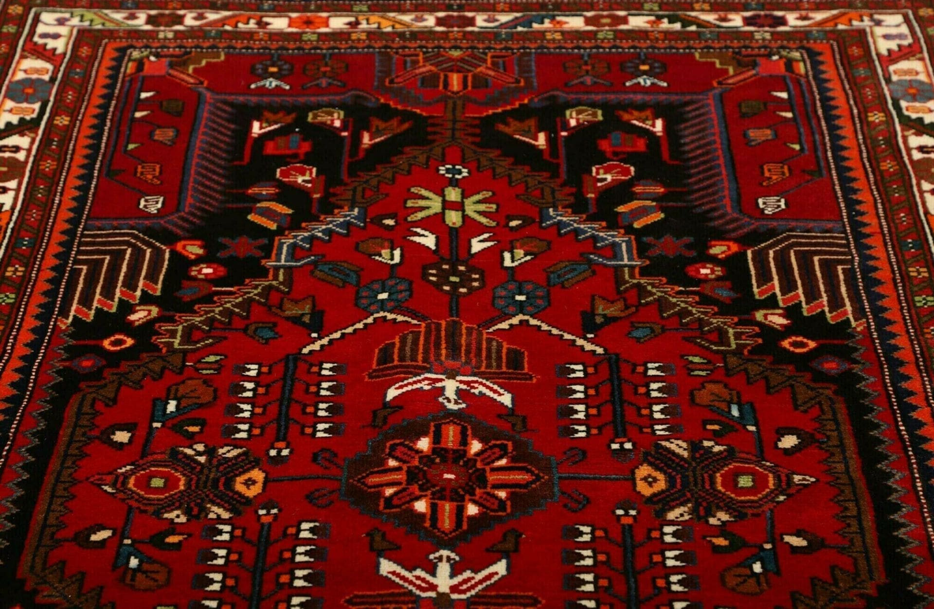 Hamadan Herati Perserteppich 140 × 210 cm aus Wolle, handgeknüpft