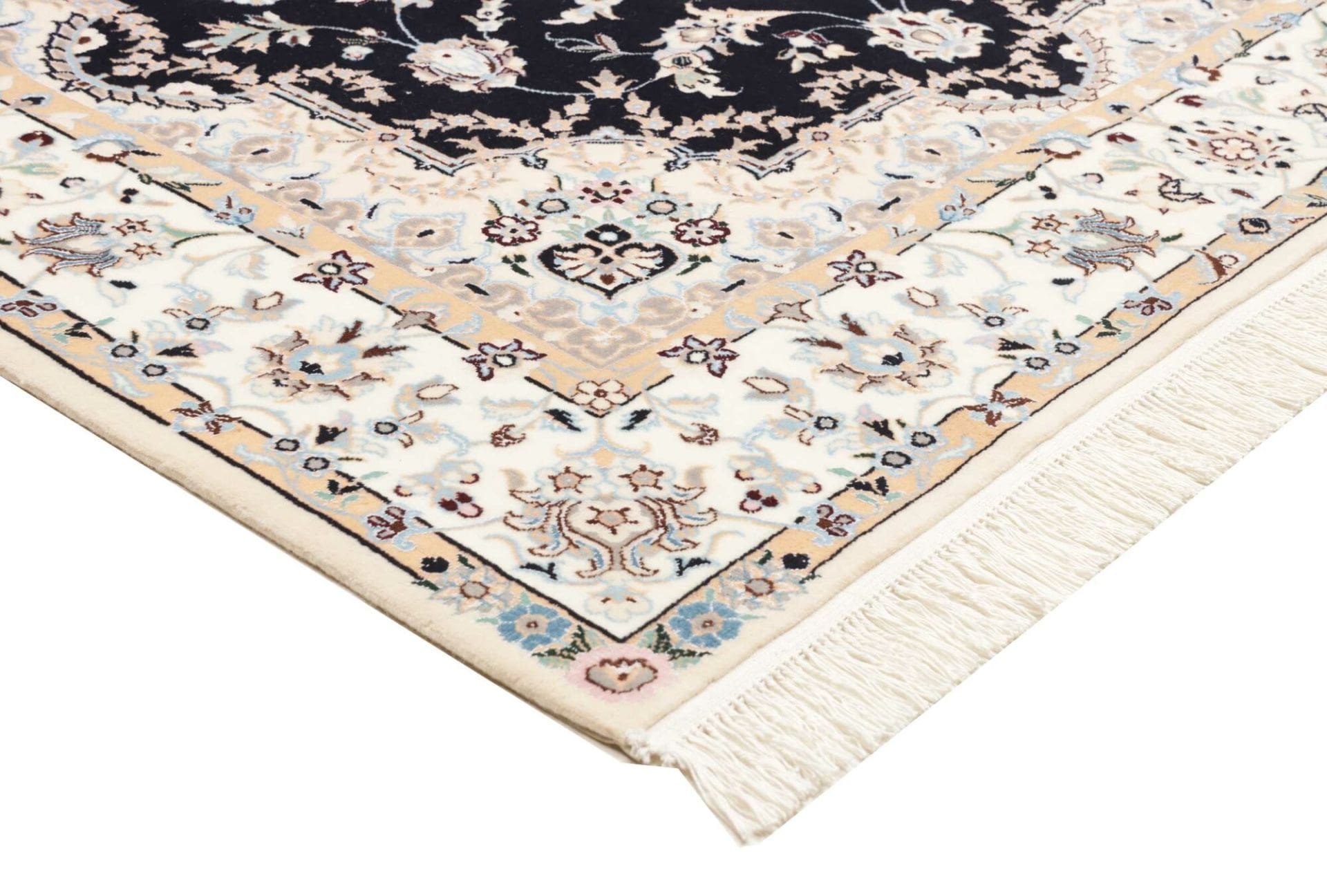 Handgeknüpfter Nain Perserteppich, 129 × 175 cm, Wolle