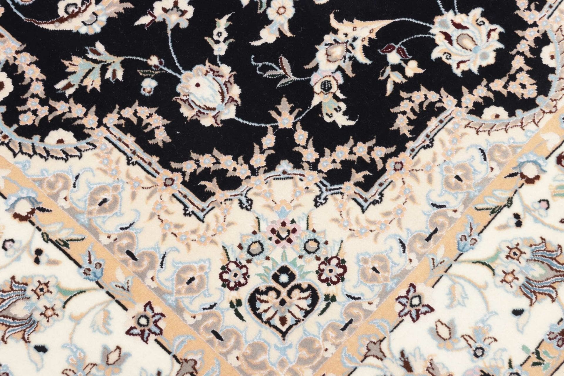 Handgeknüpfter Nain Perserteppich, 129 × 175 cm, Wolle
