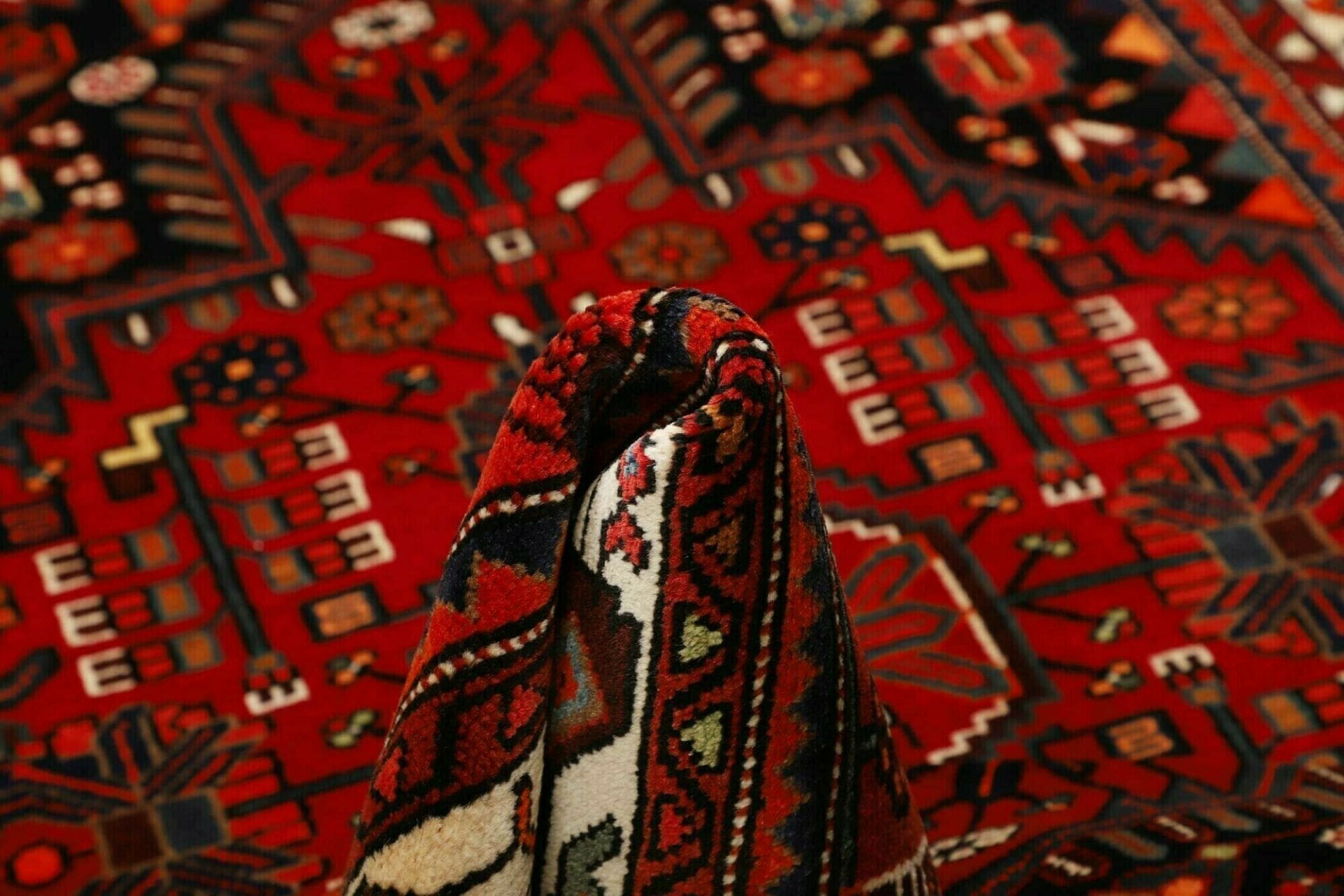 Handgeknüpfter Hamadan Herati Perserteppich 137 × 212 cm