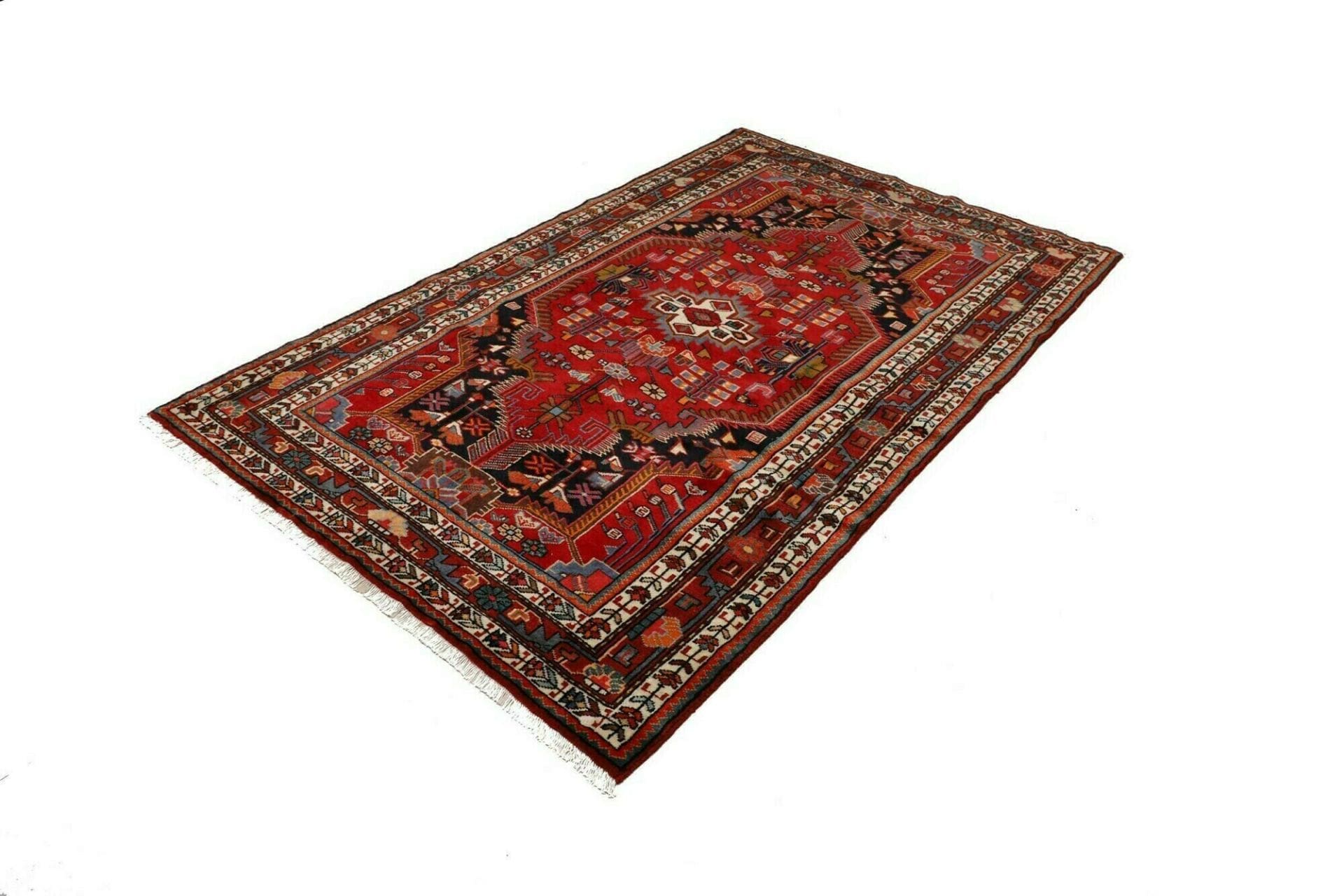 Hamadan Perserteppich aus Iran, 136 × 210 cm