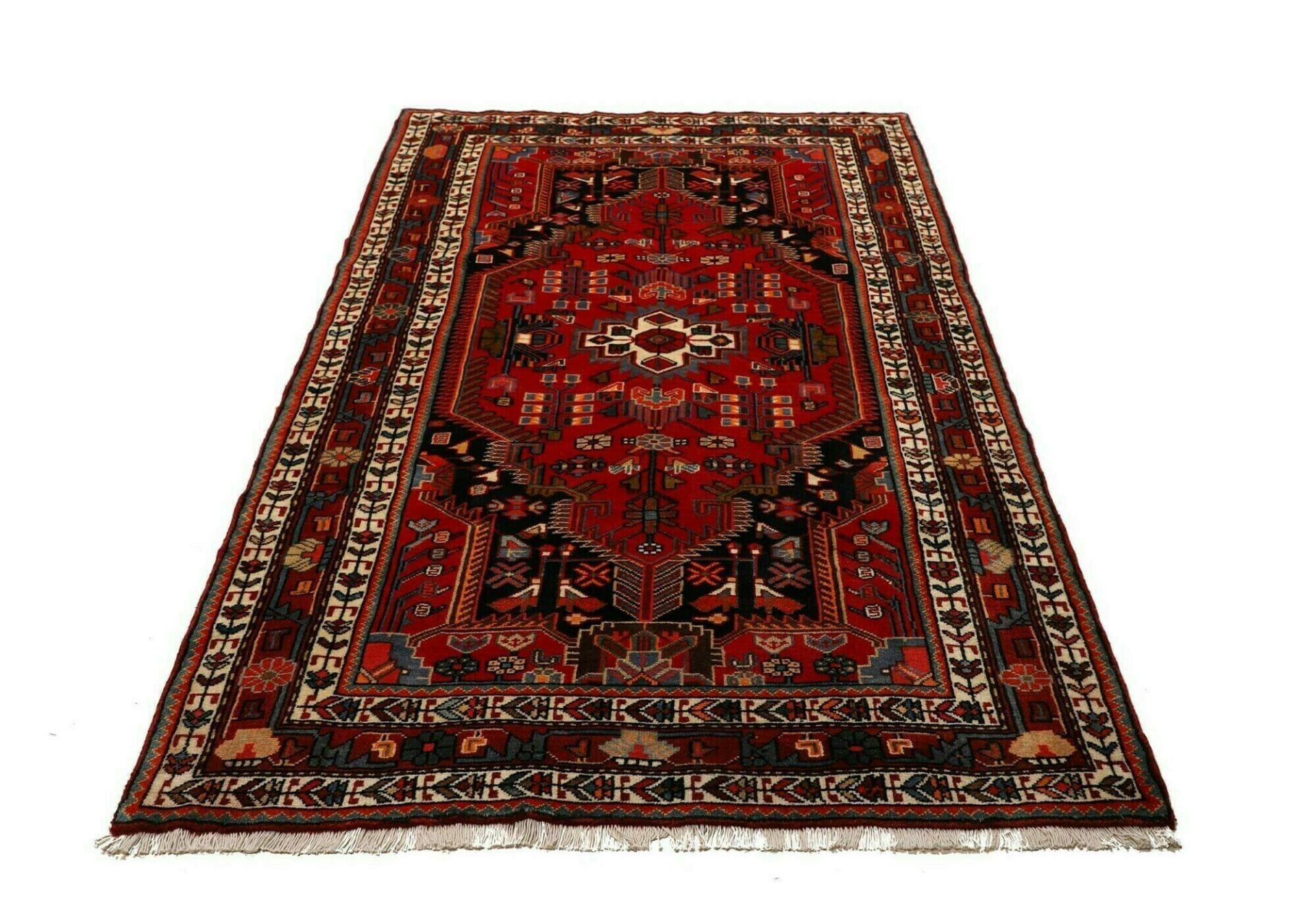Hamadan Perserteppich aus Iran, 136 × 210 cm