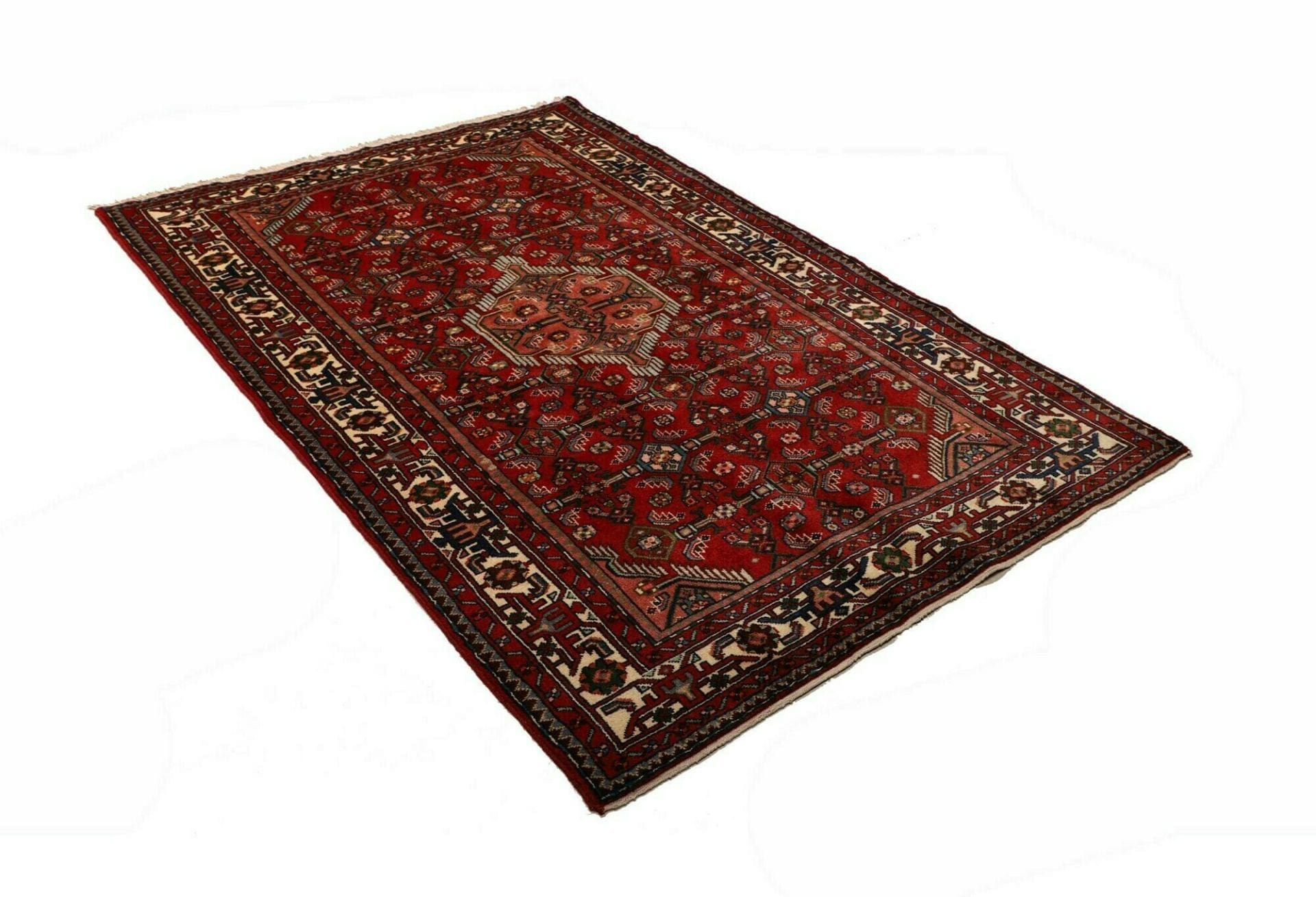 Hamadan Herati Perserteppich aus Iran, 139 × 207 cm