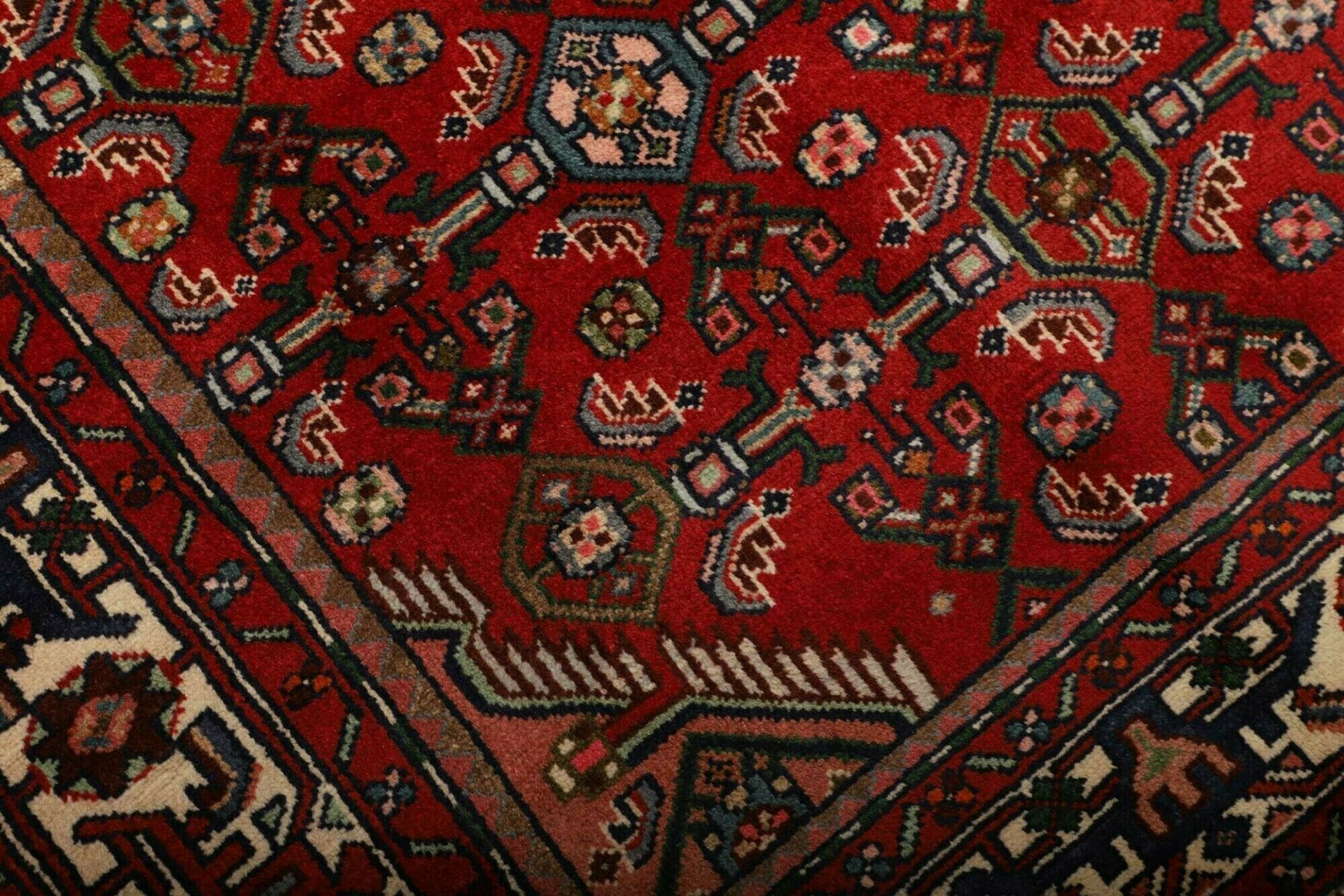 Hamadan Herati Perserteppich aus Iran, 139 × 207 cm