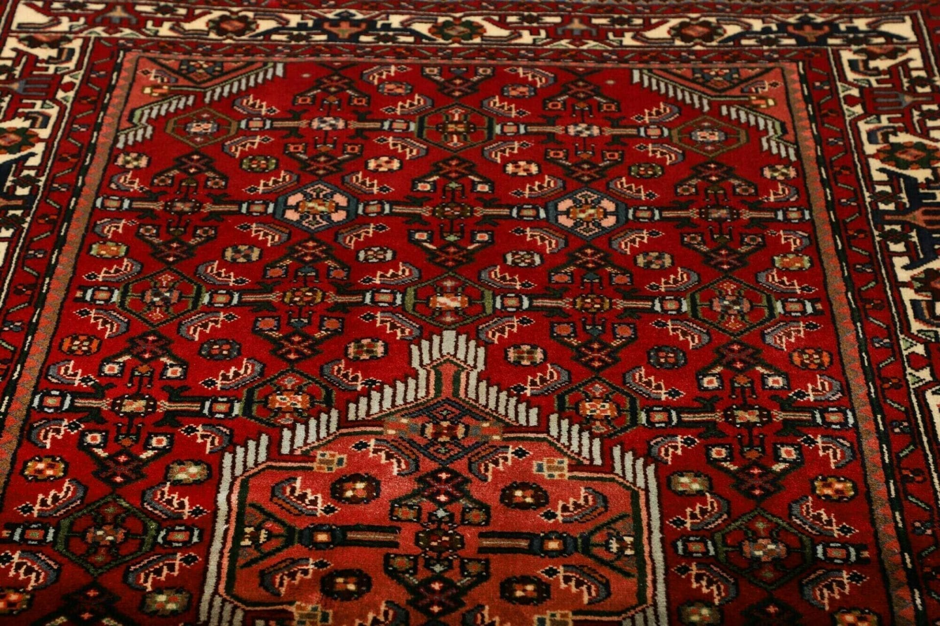 Hamadan Herati Perserteppich aus Iran, 139 × 207 cm