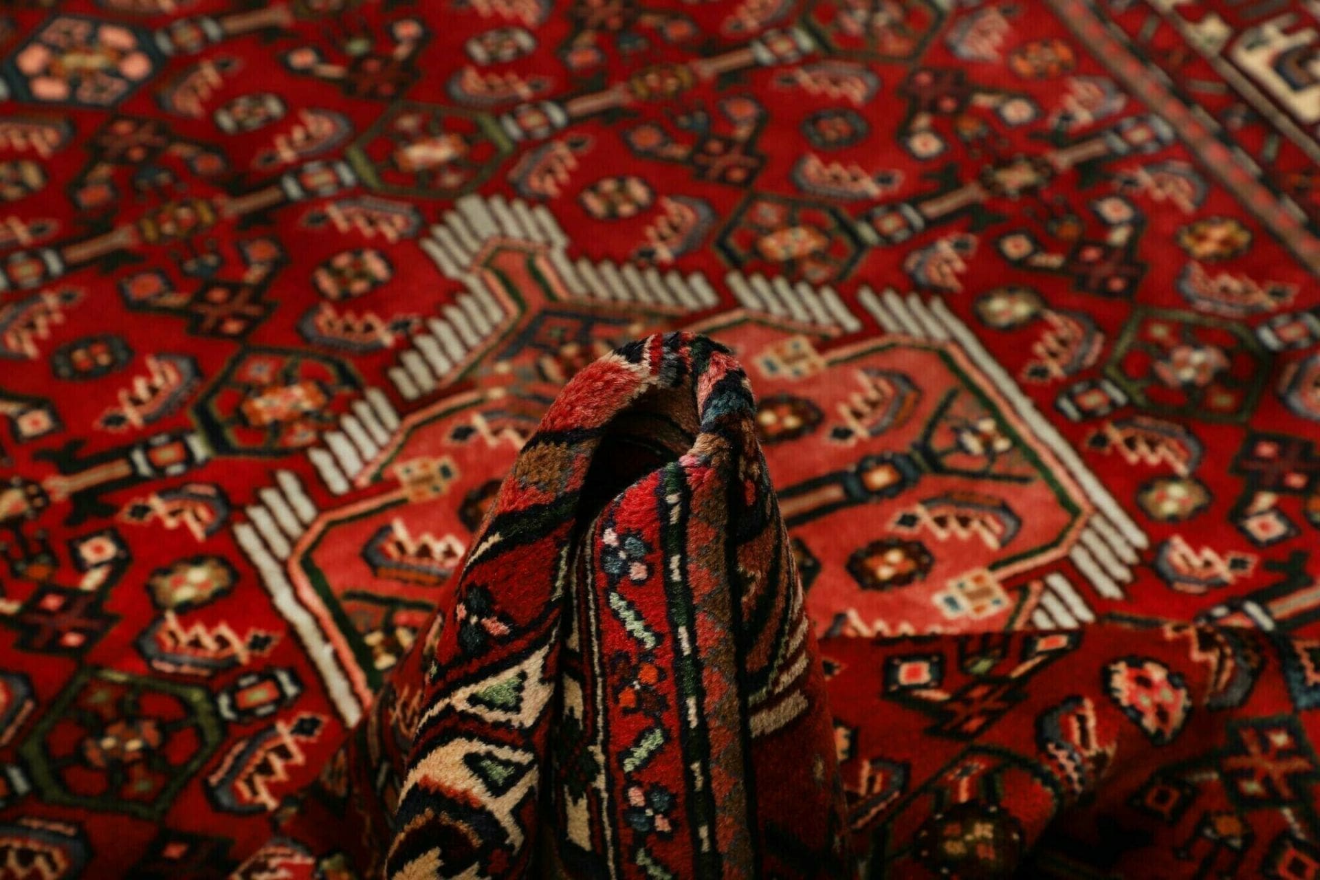 Hamadan Herati Perserteppich aus Iran, 139 × 207 cm