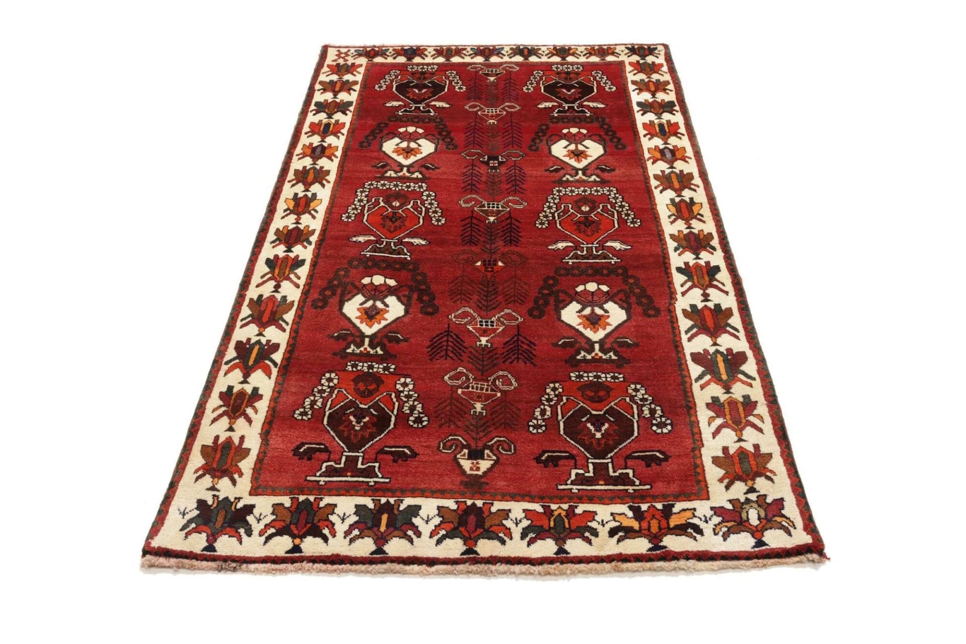 Handgeknüpfter Qashqai Perserteppich 125 × 210 cm