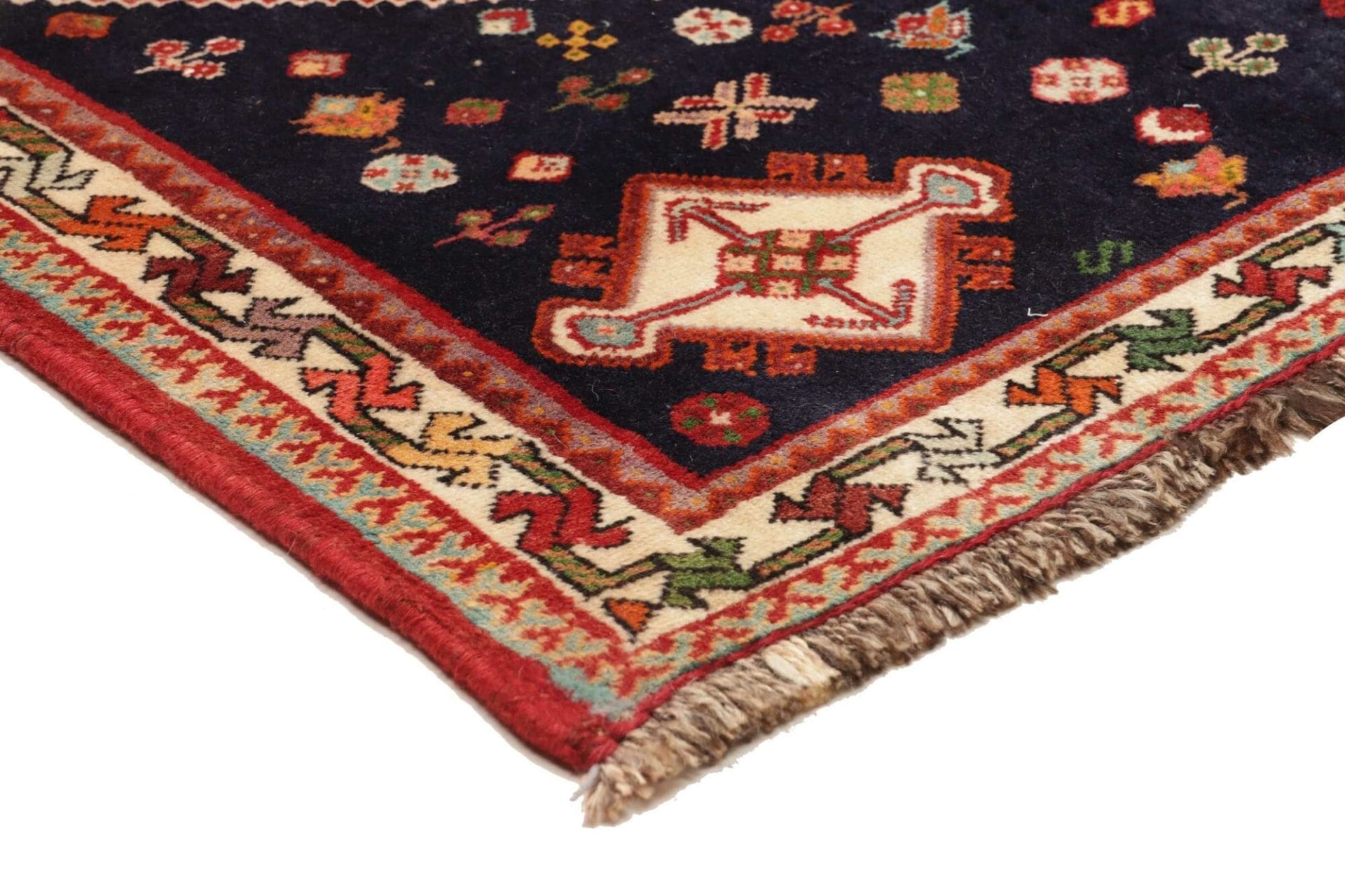 Qashqai Perserteppich aus Iran, 125 × 174 cm