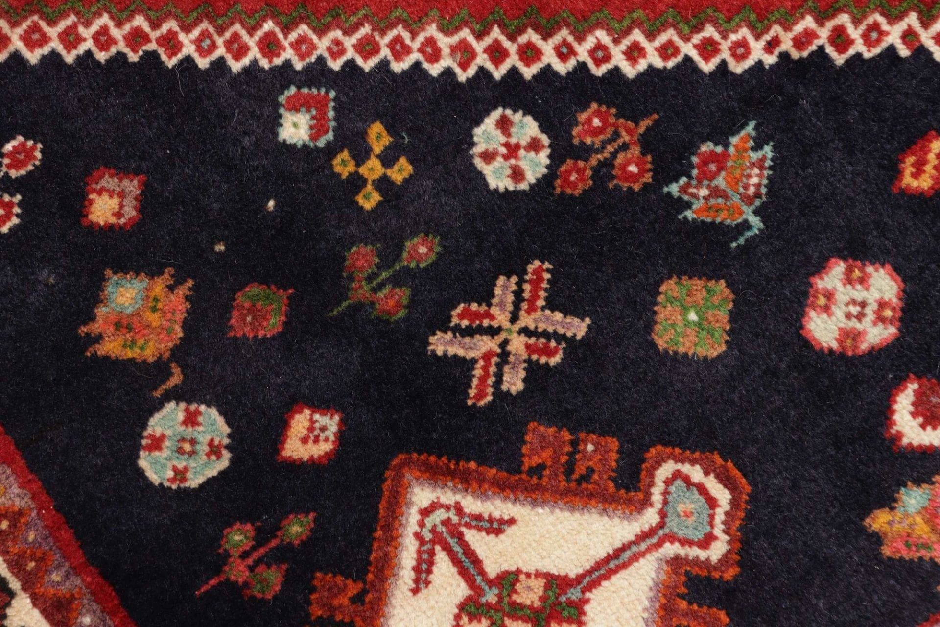 Qashqai Perserteppich aus Iran, 125 × 174 cm