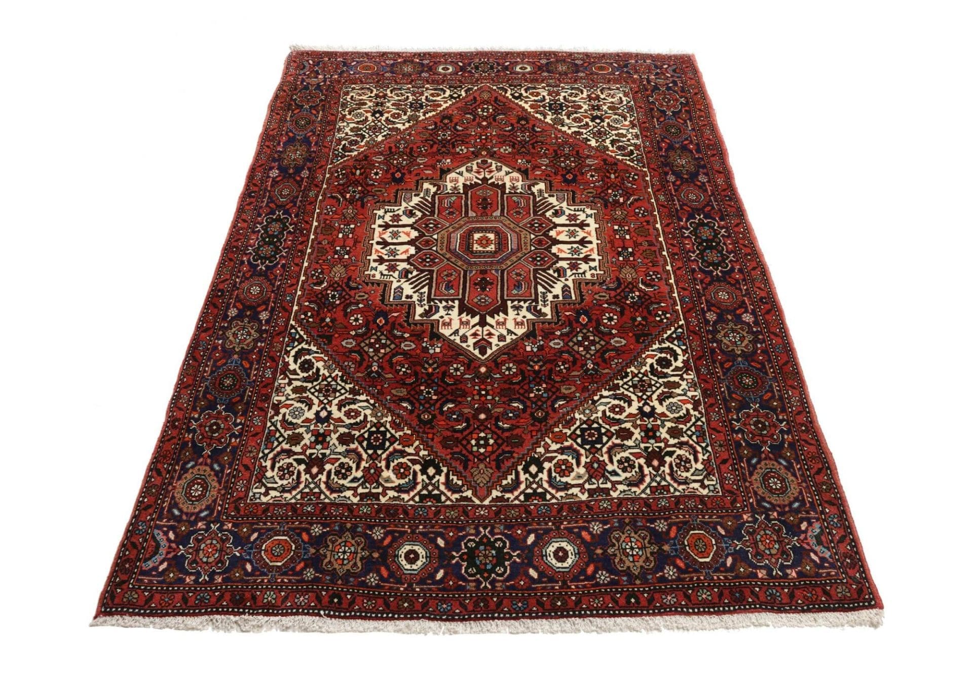 Handgeknüpfter Perserteppich, 128 × 188 cm, Wolle