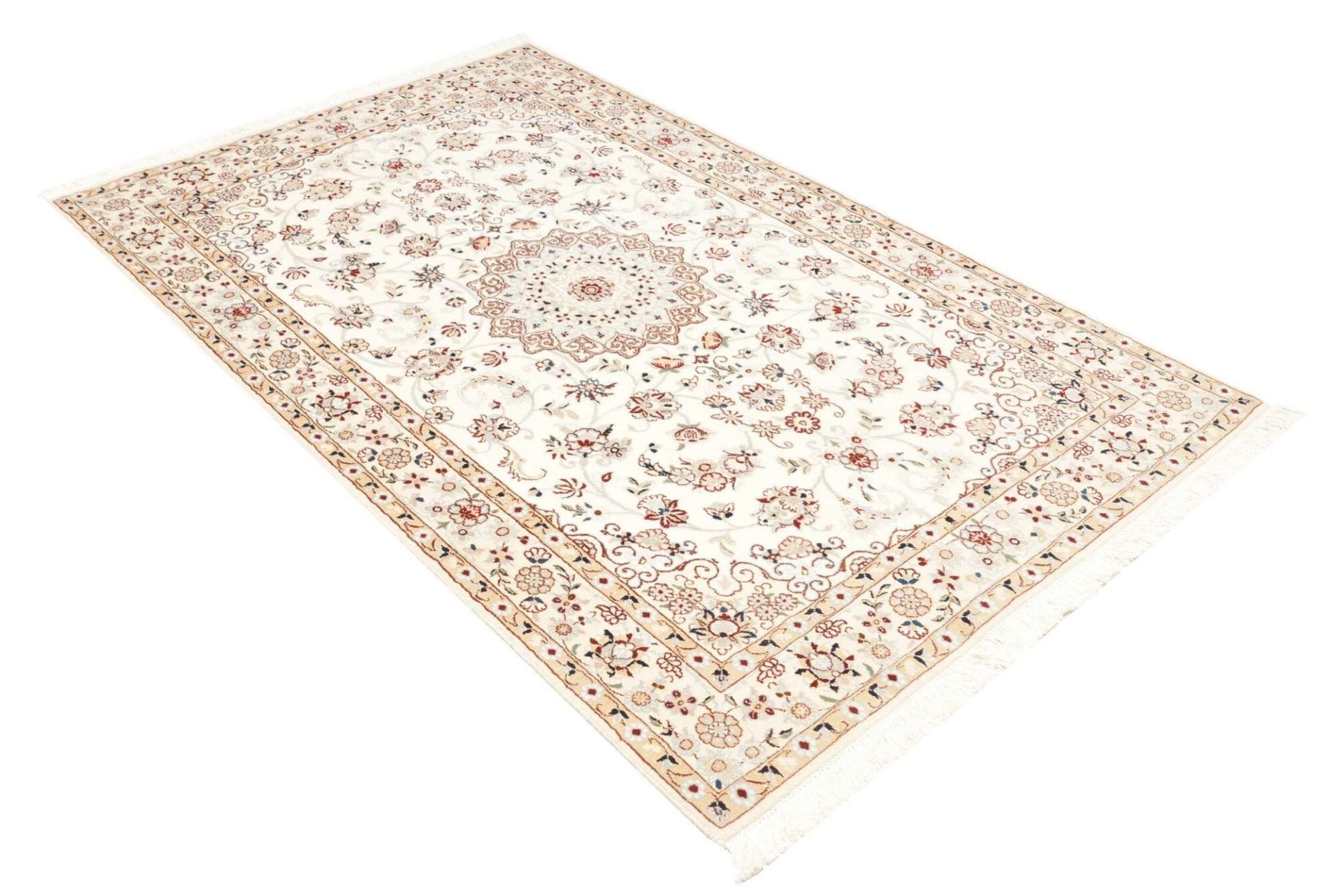 Handgeknüpfter Nain Perserteppich 130 × 214 cm