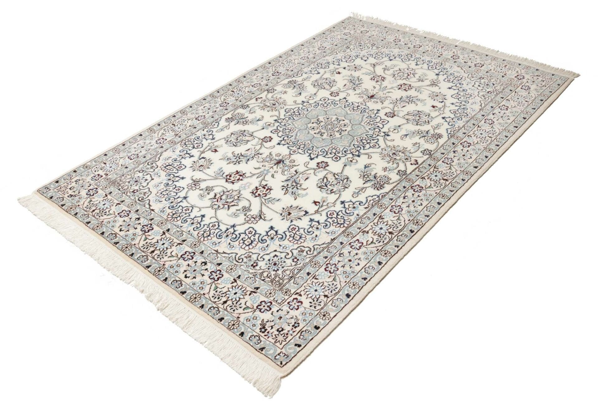 Handgeknüpfter Nain Perserteppich, 133 × 205 cm, Wolle