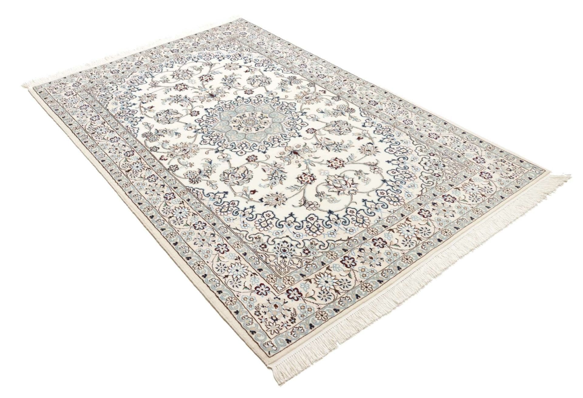 Handgeknüpfter Nain Perserteppich, 133 × 205 cm, Wolle