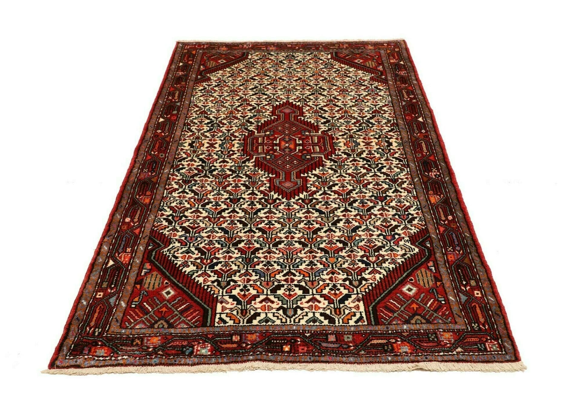 Hamadan Herati Perserteppich aus Iran, 131 × 208 cm