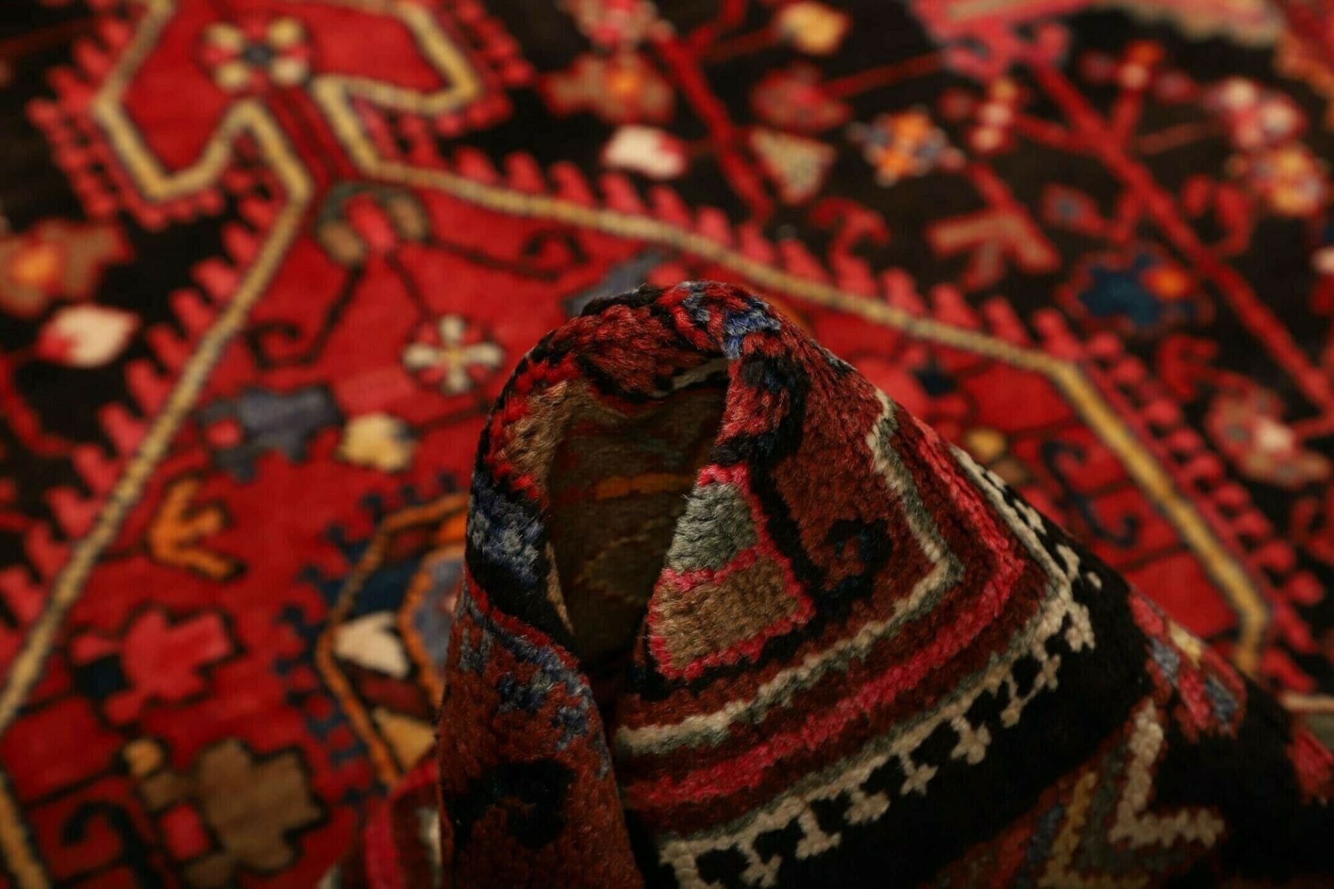Hamadan Herati Perserteppich 123 × 193 cm aus Wolle, handgeknüpft