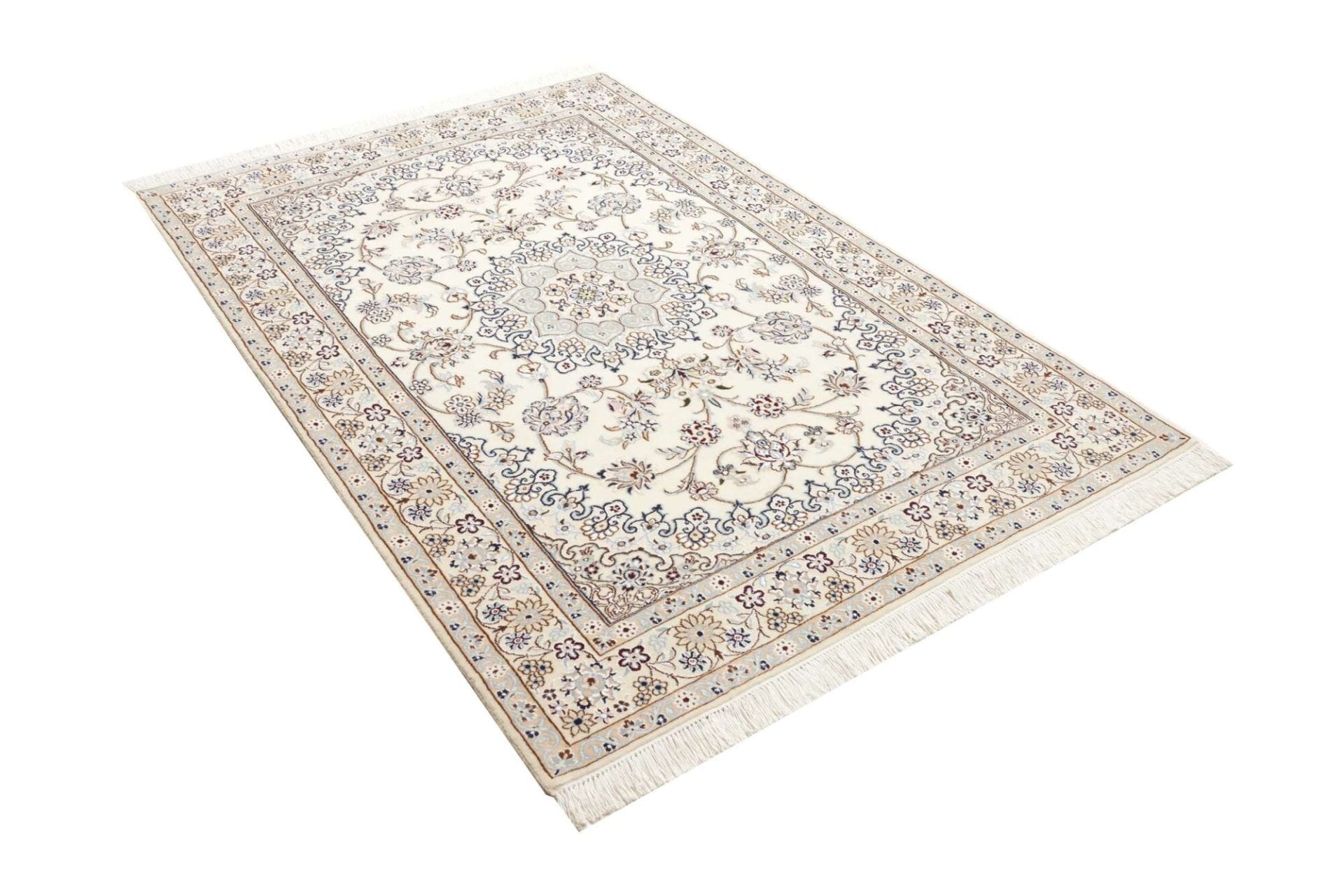 Handgeknüpfter Nain Perserteppich, 133 × 203 cm, Wolle