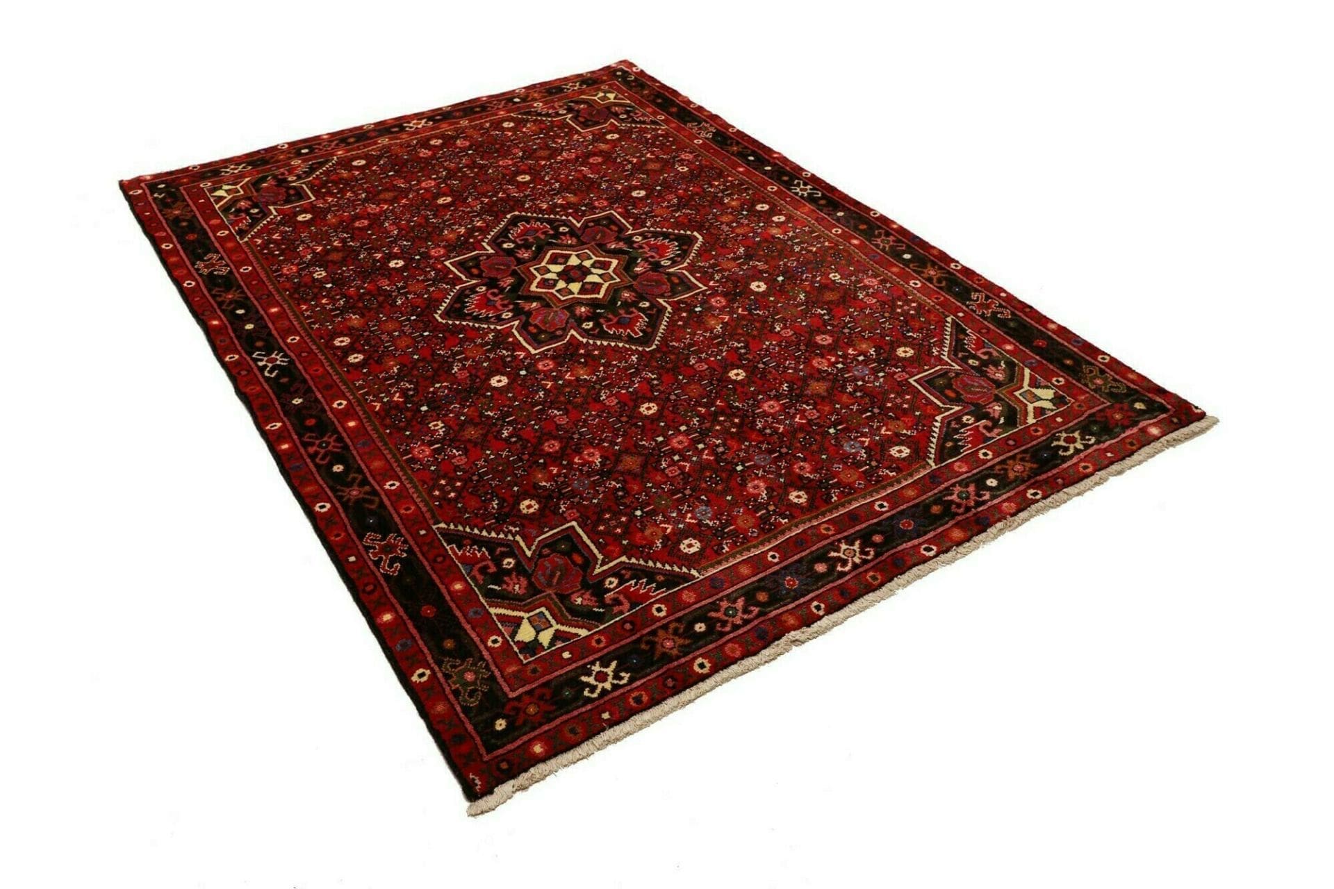 Handgewebter Hamadan Perserteppich, 153 × 208 cm, Wolle