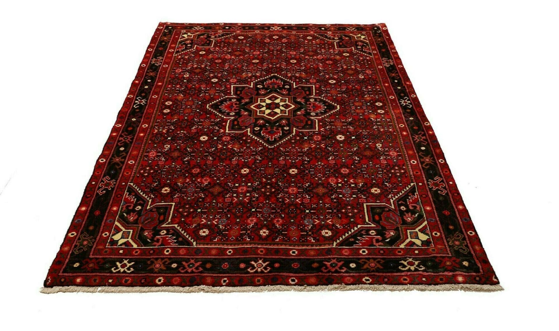 Handgewebter Hamadan Perserteppich, 153 × 208 cm, Wolle
