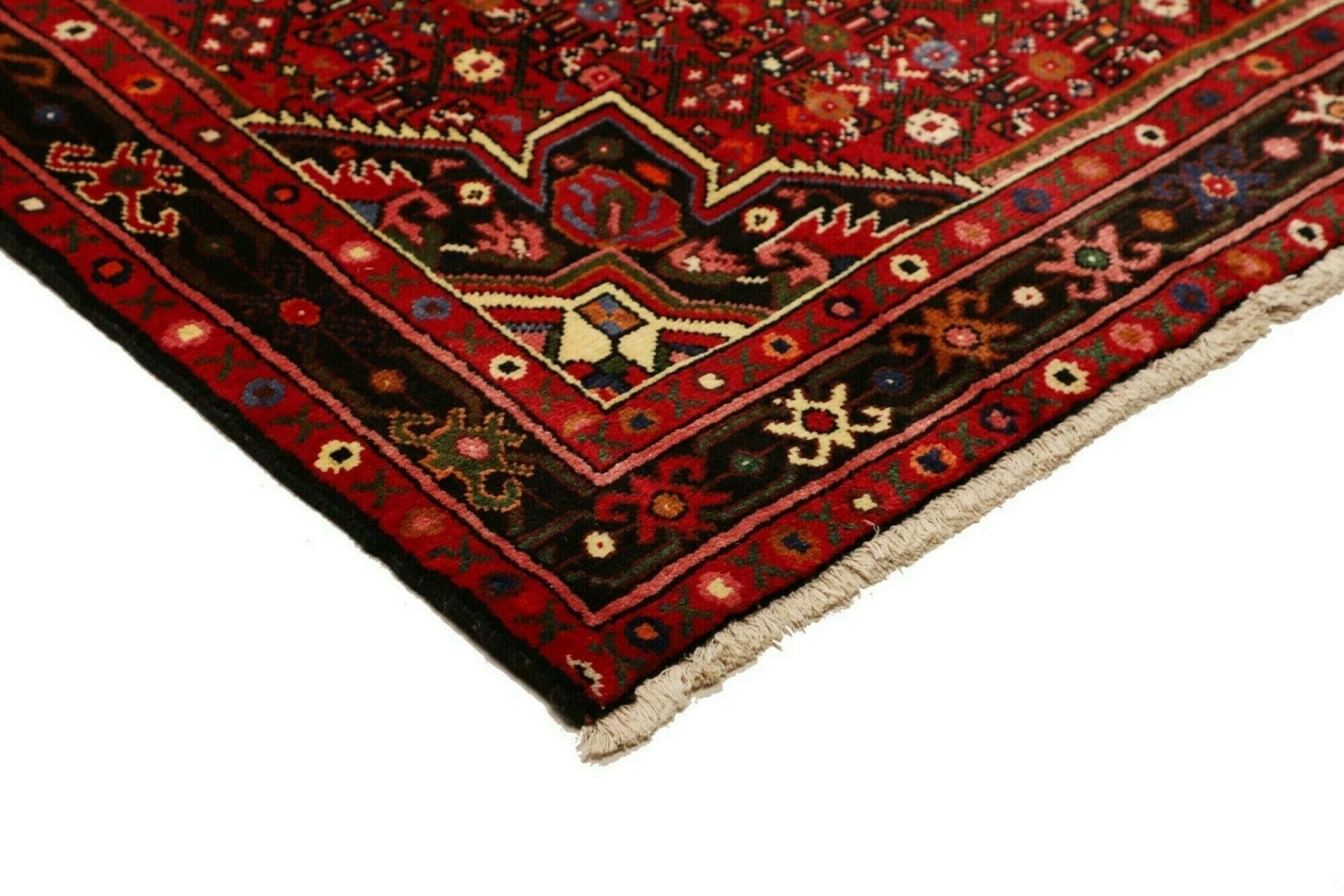 Handgewebter Hamadan Perserteppich, 153 × 208 cm, Wolle