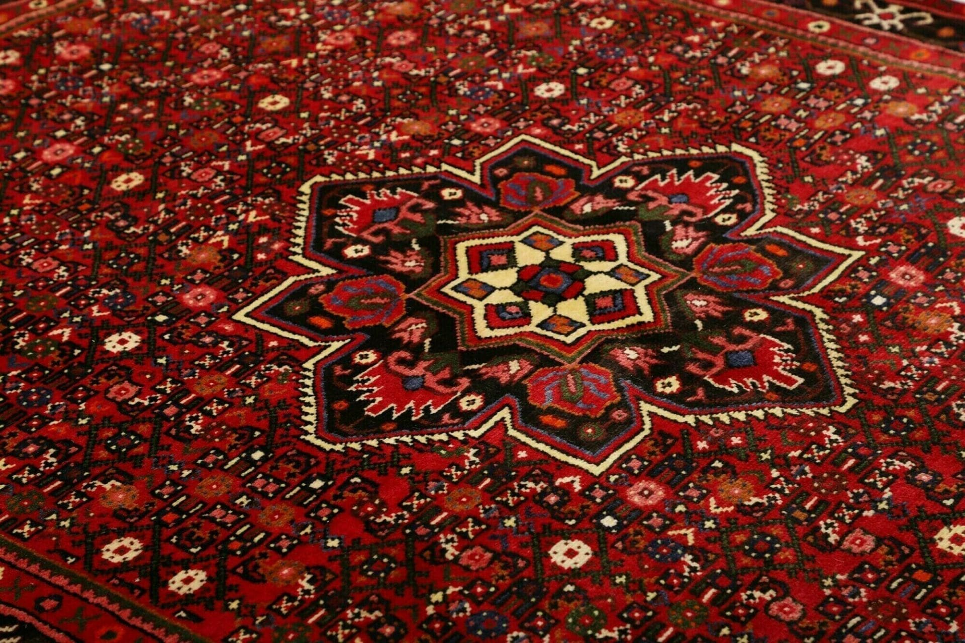 Handgewebter Hamadan Perserteppich, 153 × 208 cm, Wolle