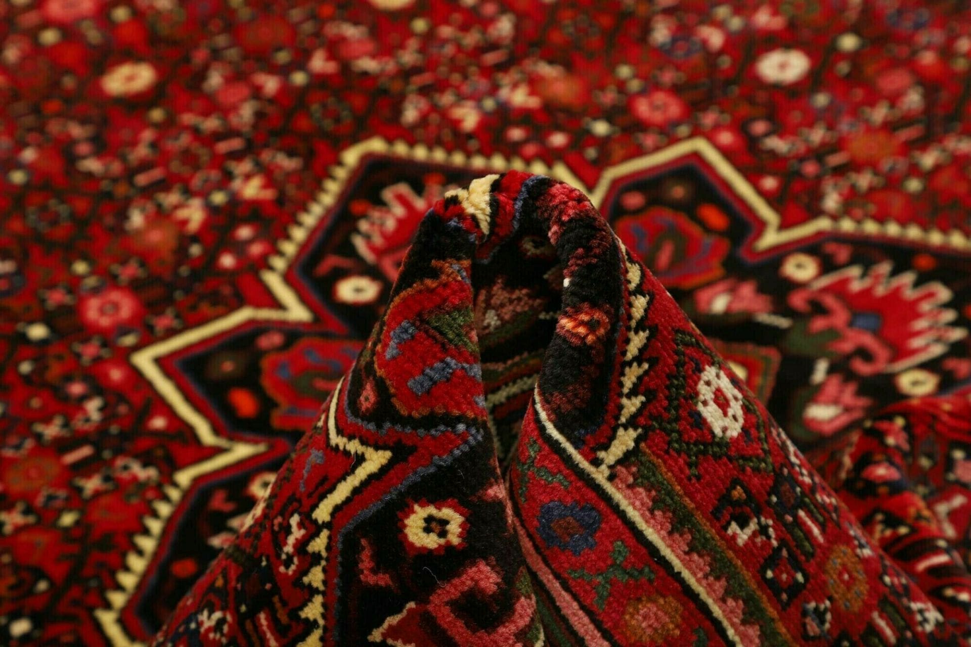 Handgewebter Hamadan Perserteppich, 153 × 208 cm, Wolle
