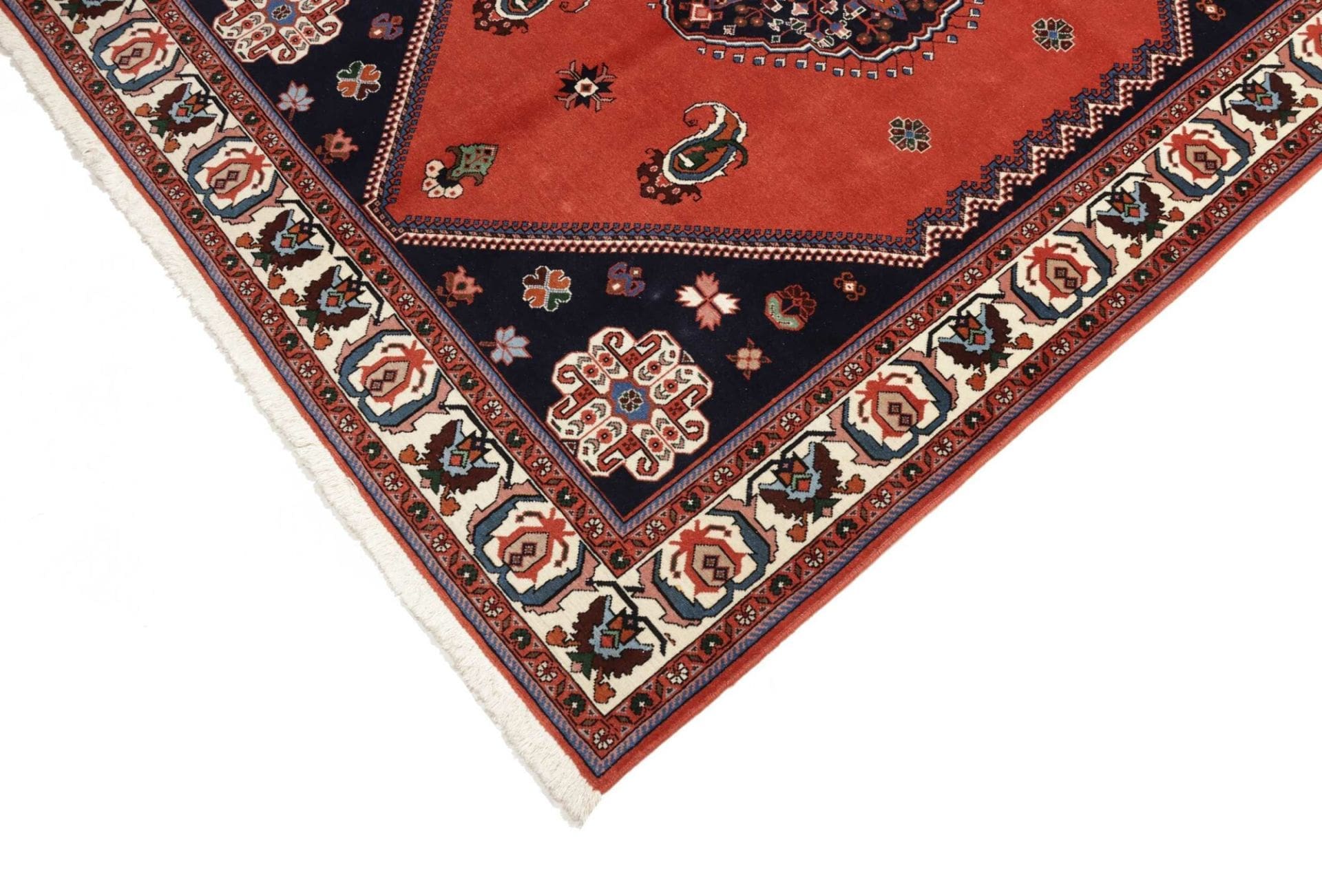 Perserteppich 152 × 201 cm aus Wolle, handgeknüpft