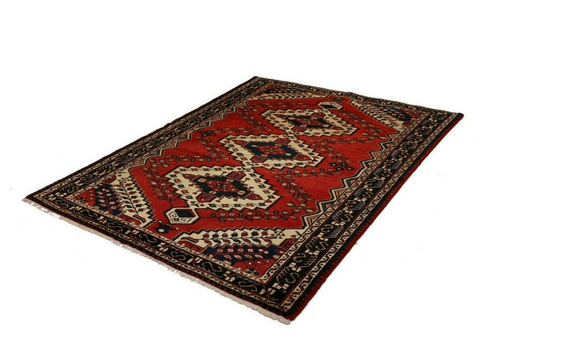Handgeknüpfter Hamadan Perserteppich 153 × 201 cm