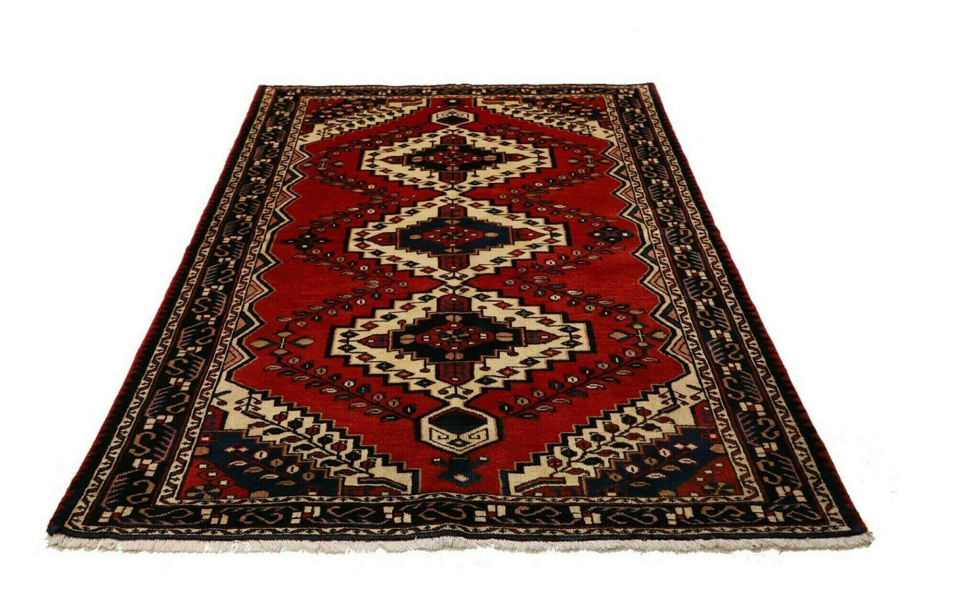 Handgeknüpfter Hamadan Perserteppich 153 × 201 cm