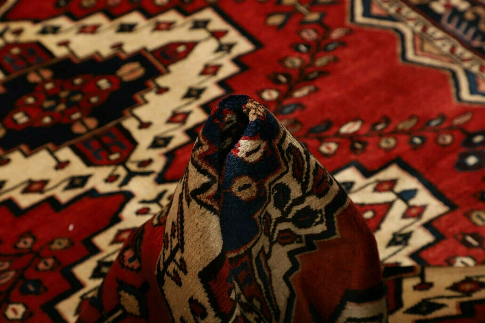 Handgeknüpfter Hamadan Perserteppich 153 × 201 cm