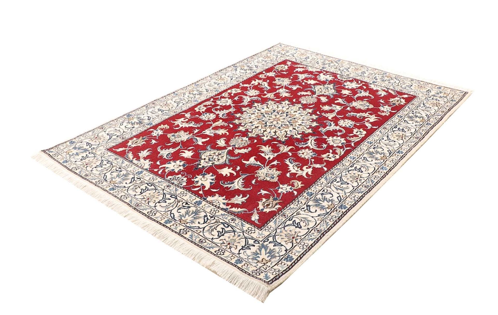 Nain Perserteppich 153 × 188 cm aus Wolle, handgeknüpft