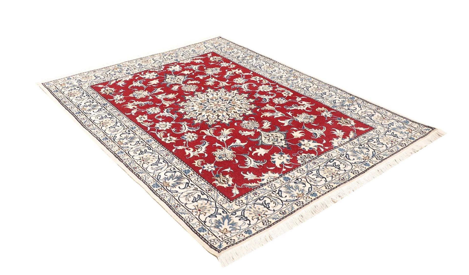 Nain Perserteppich 153 × 188 cm aus Wolle, handgeknüpft