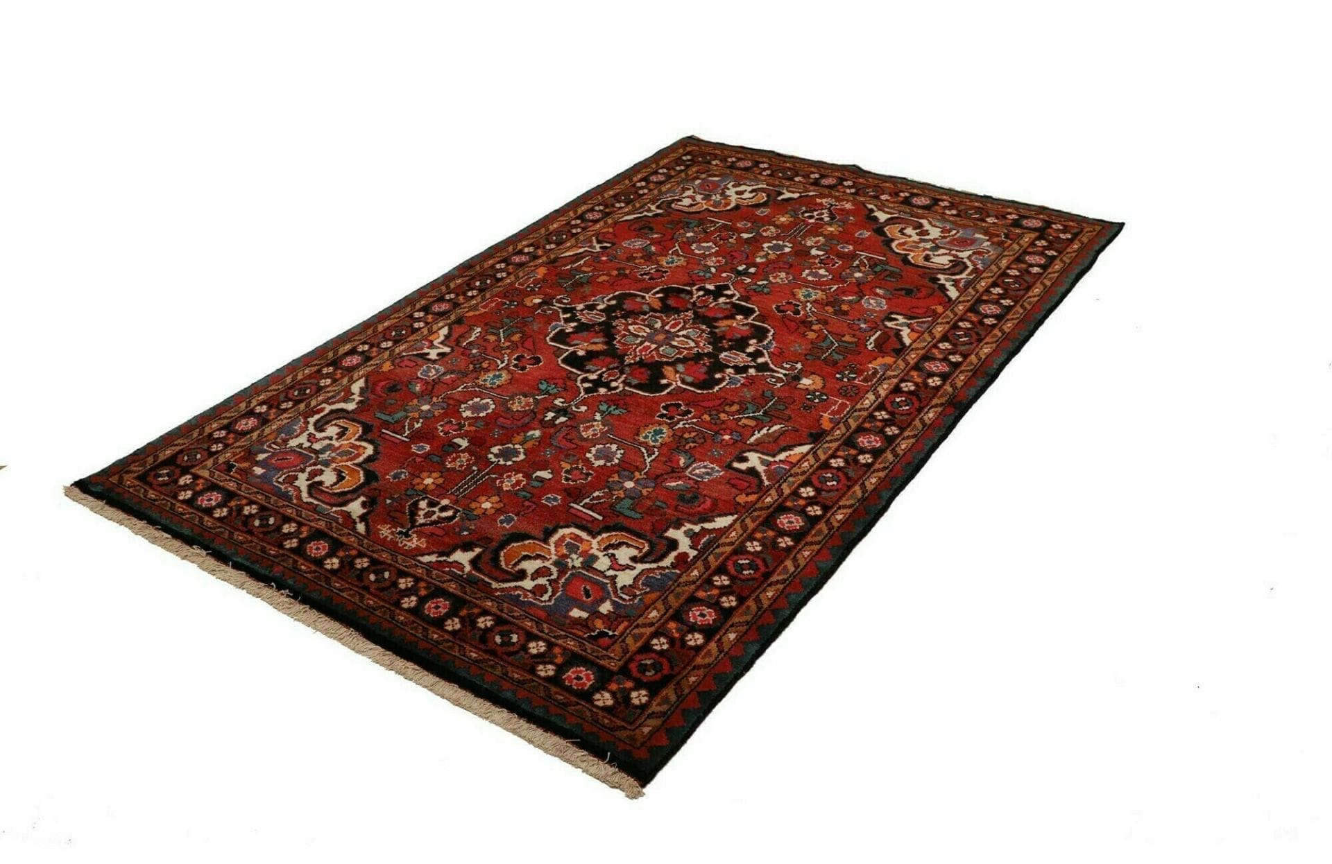 Handgeknüpfter Hamadan Herati Perserteppich 128 × 204 cm