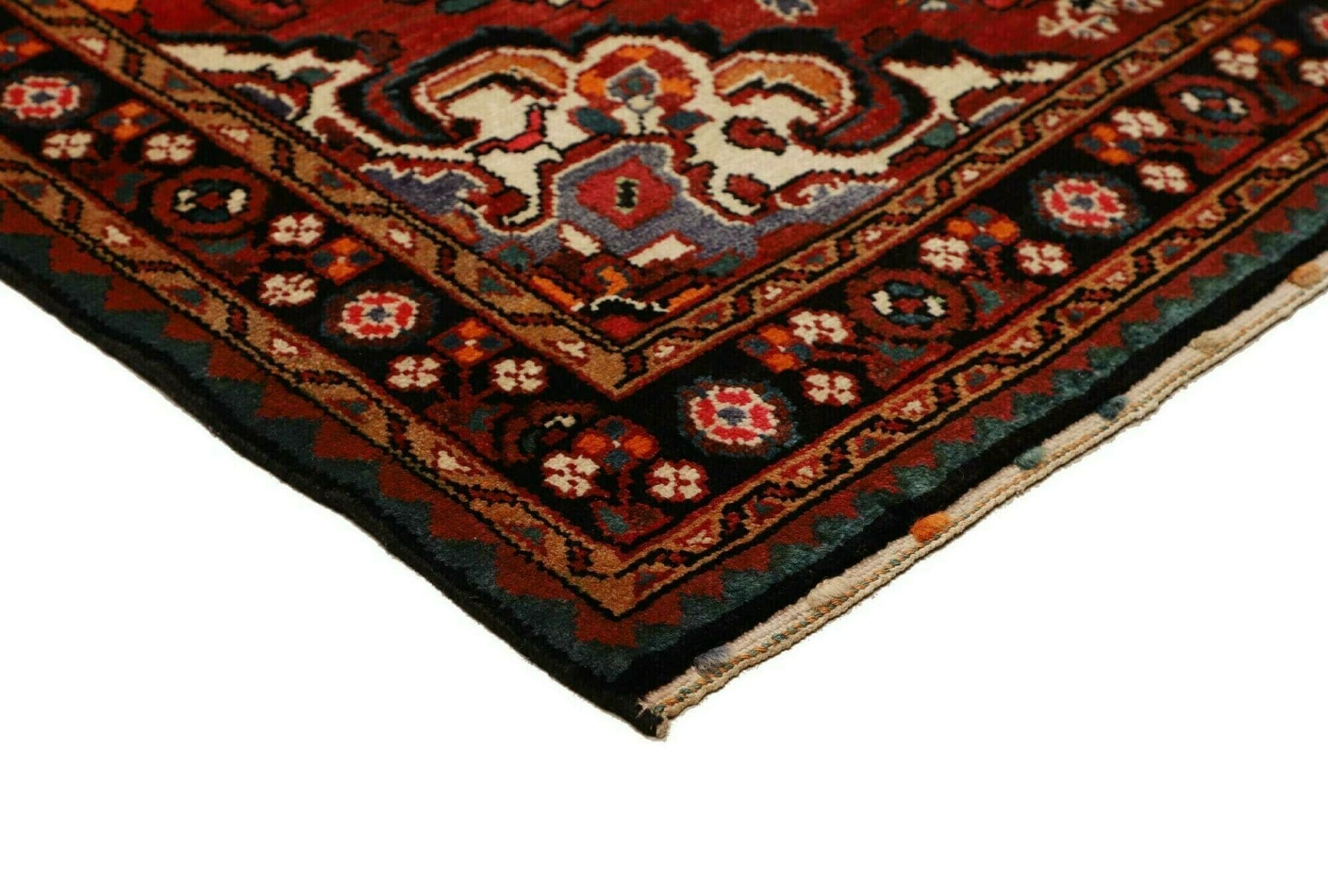 Handgeknüpfter Hamadan Herati Perserteppich 128 × 204 cm