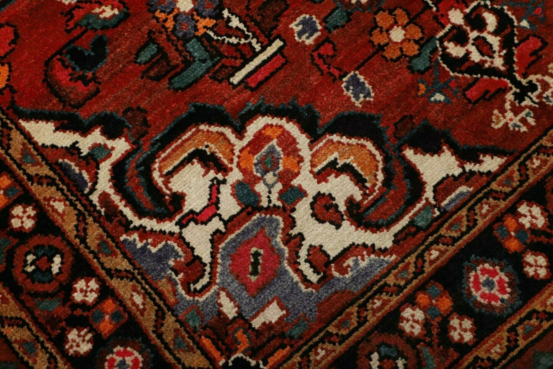 Handgeknüpfter Hamadan Herati Perserteppich 128 × 204 cm
