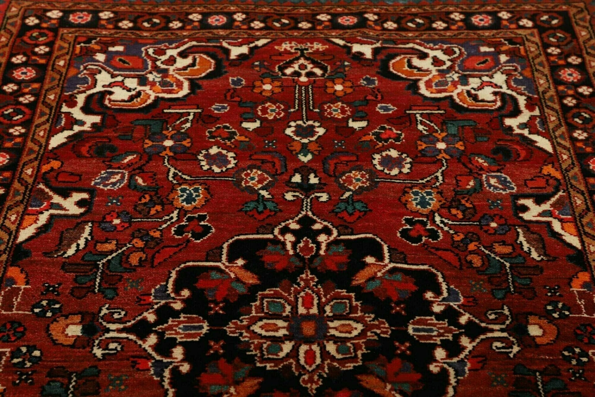 Handgeknüpfter Hamadan Herati Perserteppich 128 × 204 cm
