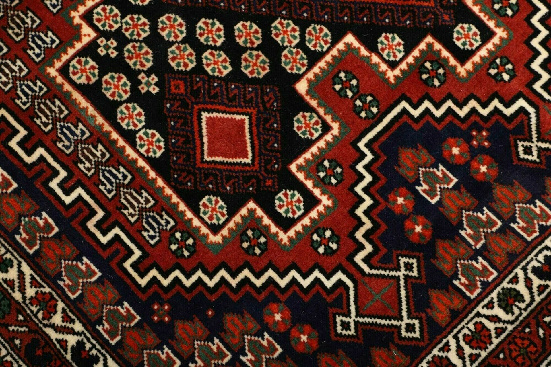 Handgeknüpfter Hamadan Herati Perserteppich 135 × 180 cm