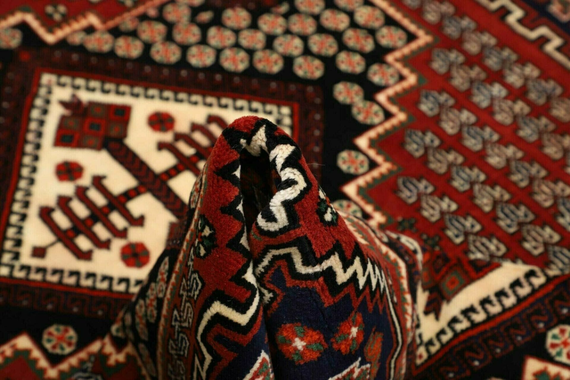 Handgeknüpfter Hamadan Herati Perserteppich 135 × 180 cm