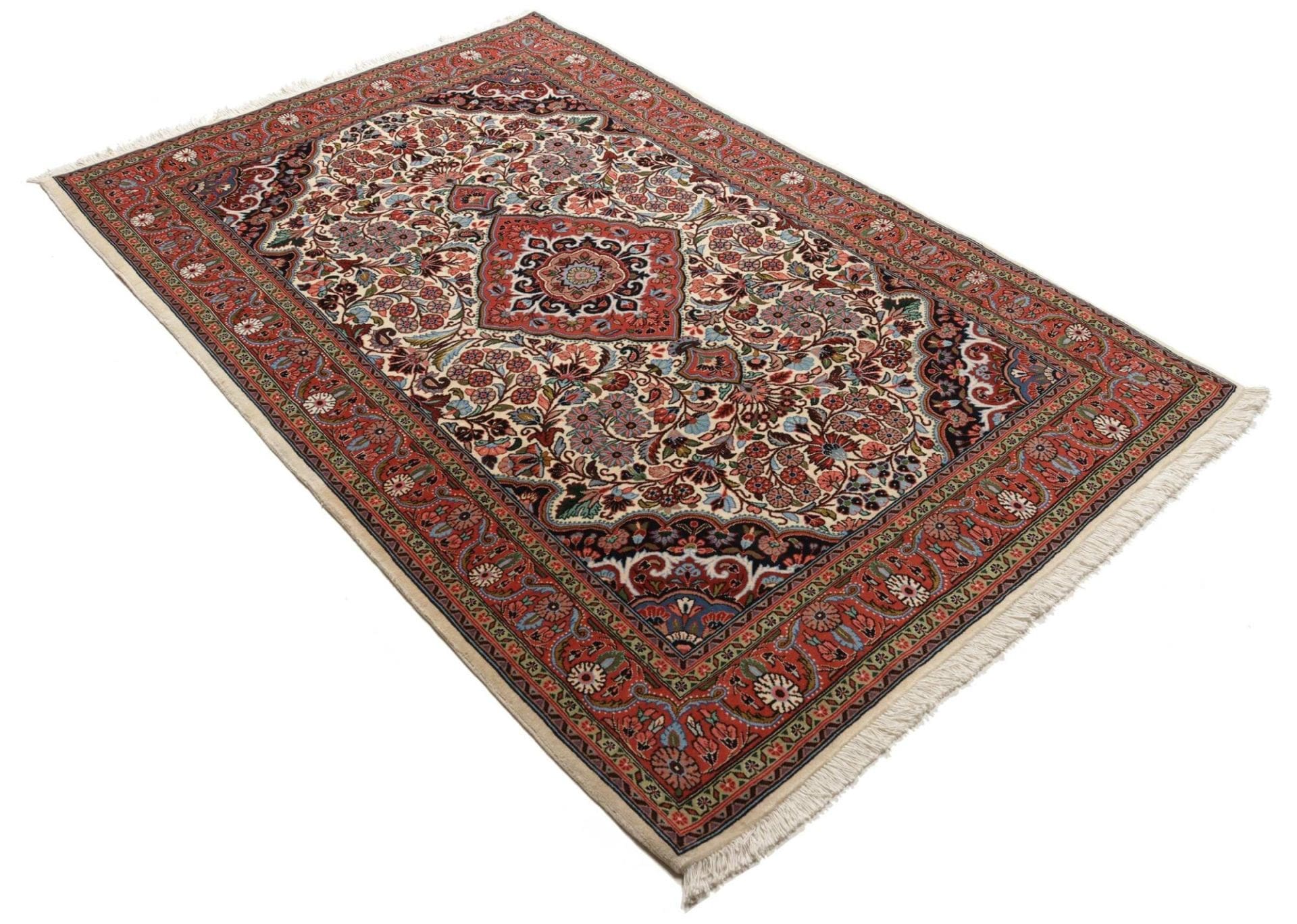 Sarough Farahan Perserteppich 140 × 215 cm aus Wolle, handgeknüpft