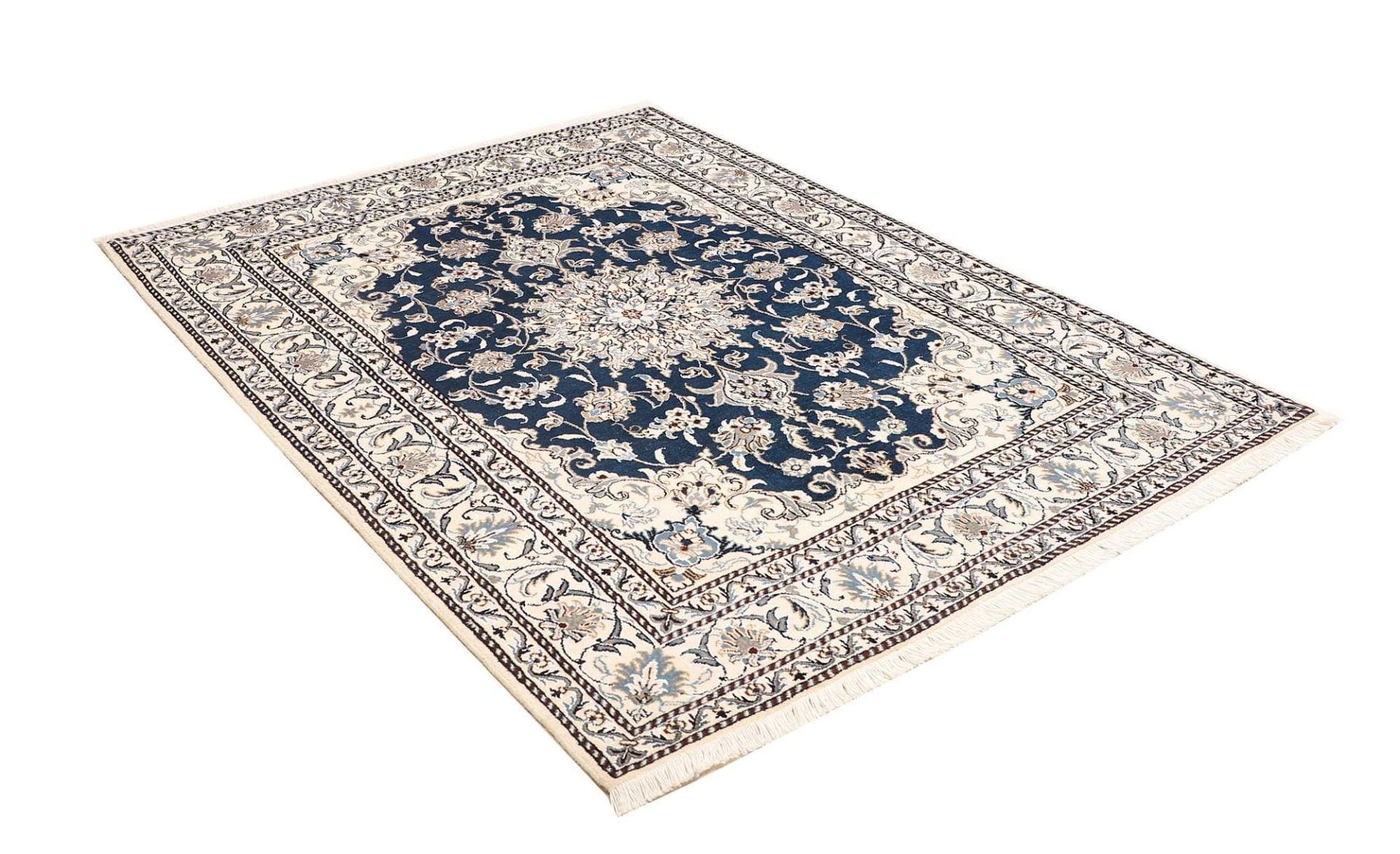 Handgeknüpfter Nain Perserteppich, 155 × 204 cm, Wolle