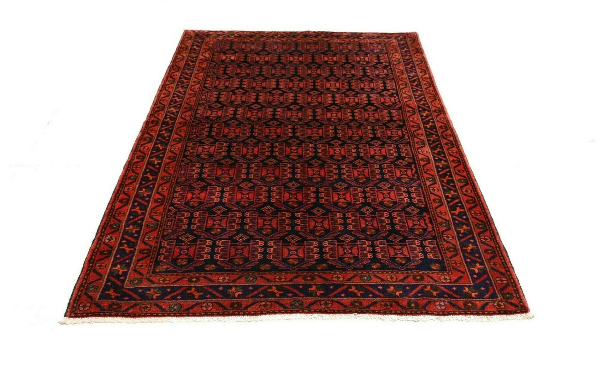 Hamadan Perserteppich 146 × 200 cm aus Wolle, handgeknüpft