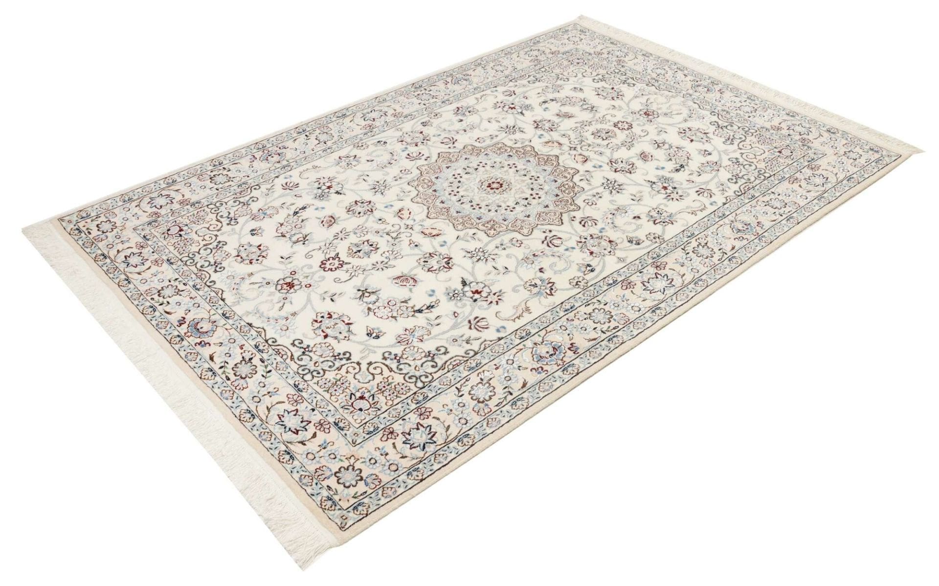 Nain Perserteppich 141 × 198 cm aus Wolle, handgeknüpft