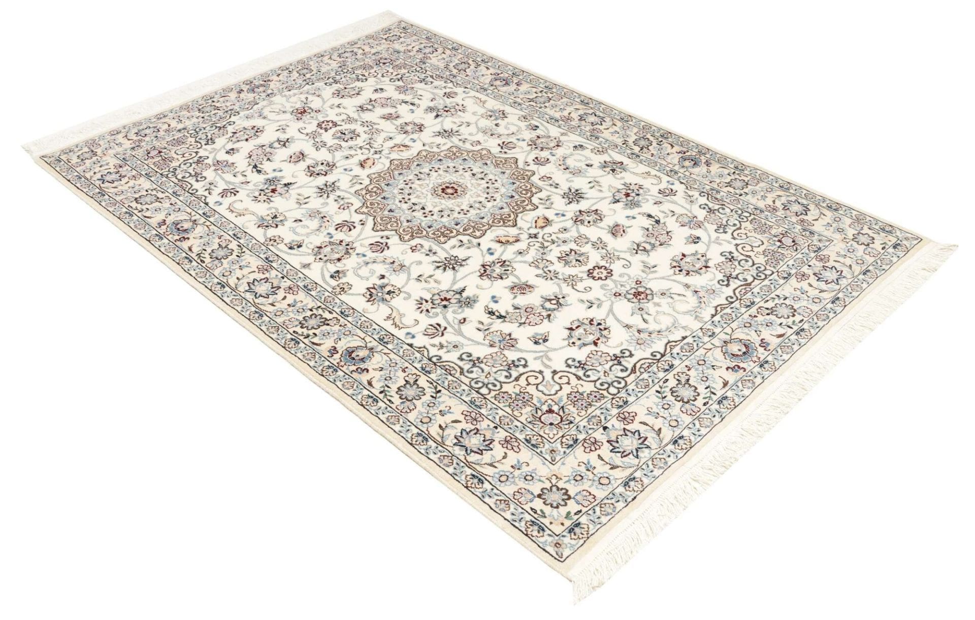 Nain Perserteppich 141 × 198 cm aus Wolle, handgeknüpft