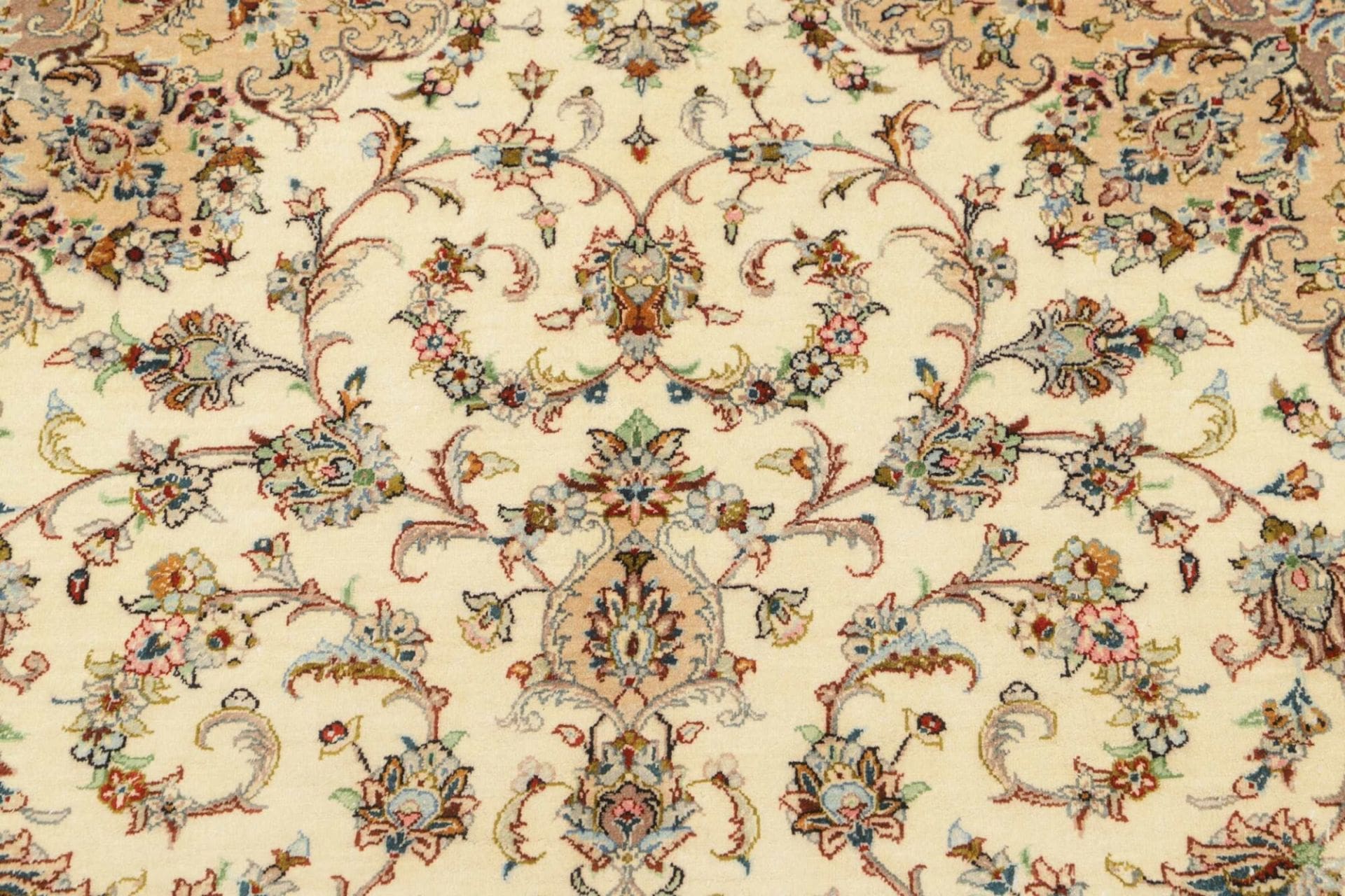 Ghom Perserteppich aus Iran, 129 × 198 cm