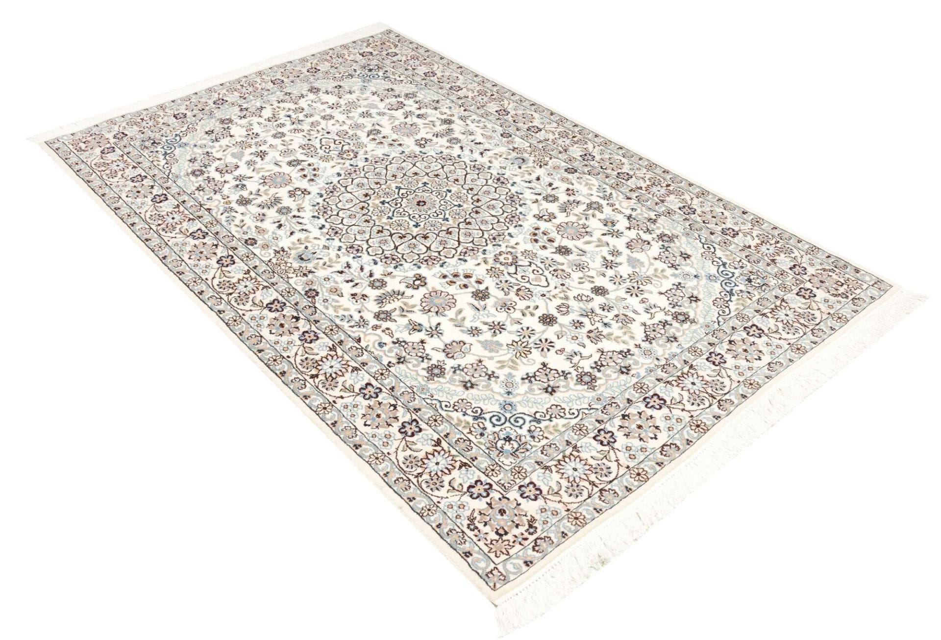 Handgeknüpfter Nain Perserteppich, 133 × 207 cm, Wolle
